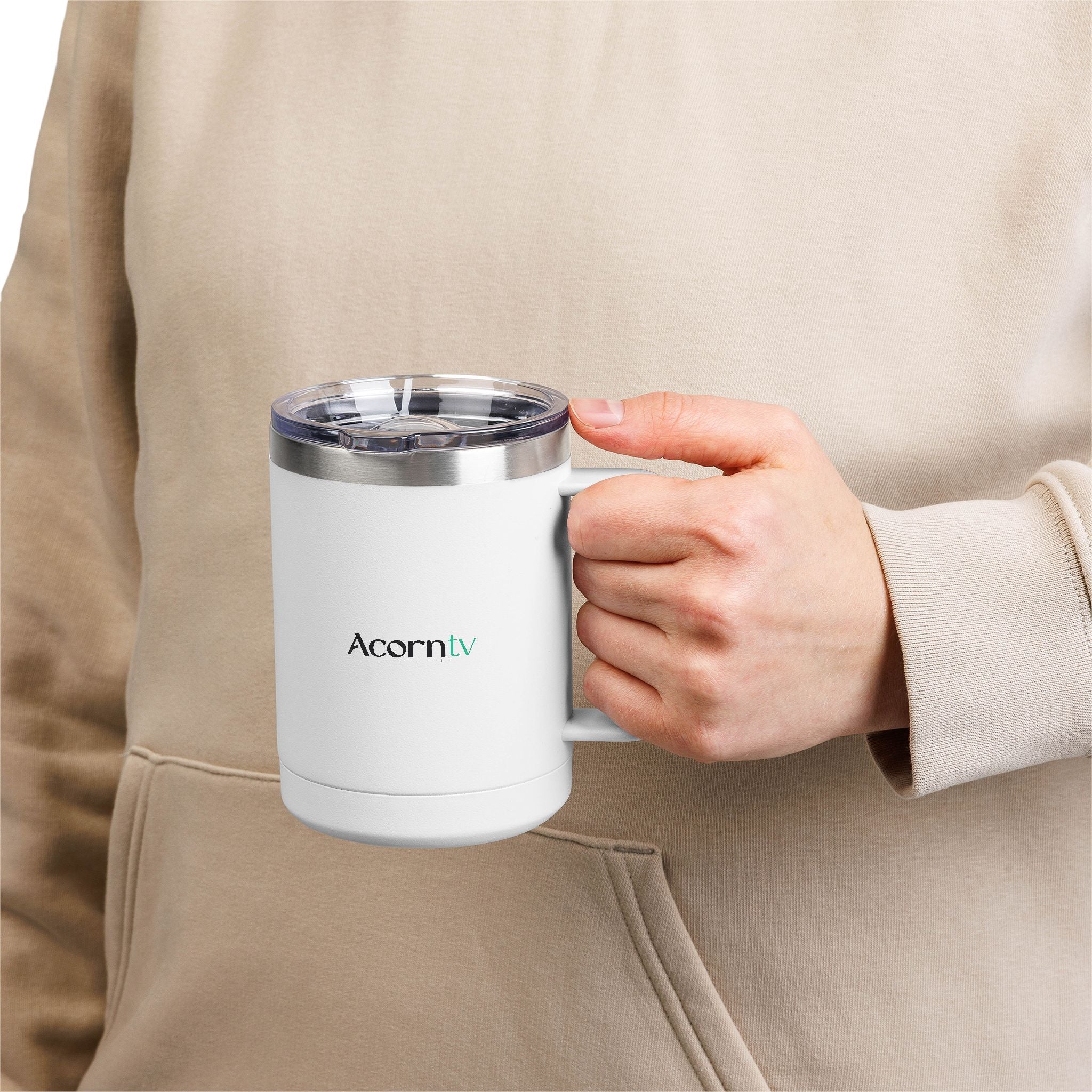 Acorn TV Armchair Detective 15oz Insulated Tumbler Mug - Image 5