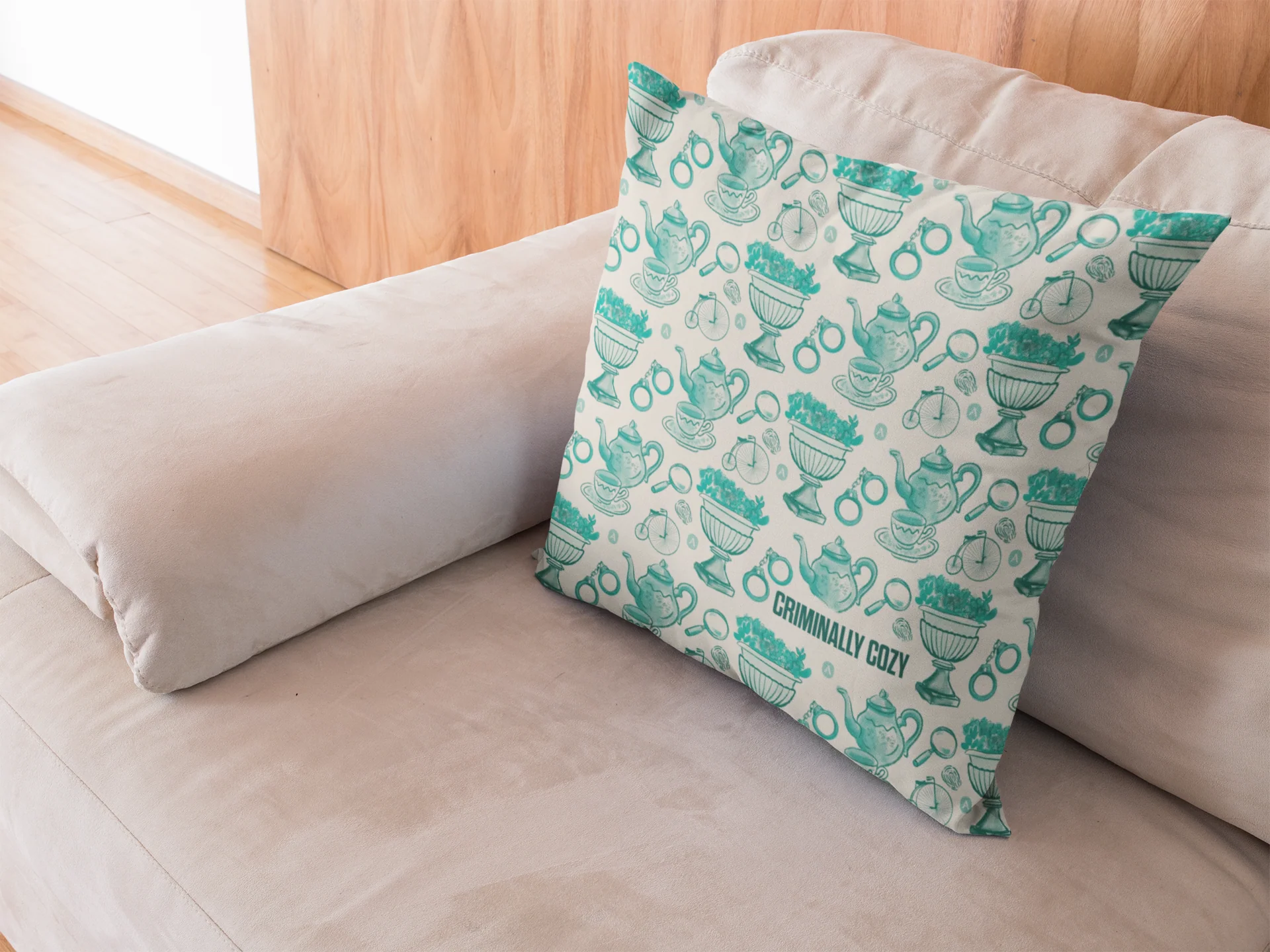 Acorn TV Criminally Cozy Decorative Throw Pillow - Image 2