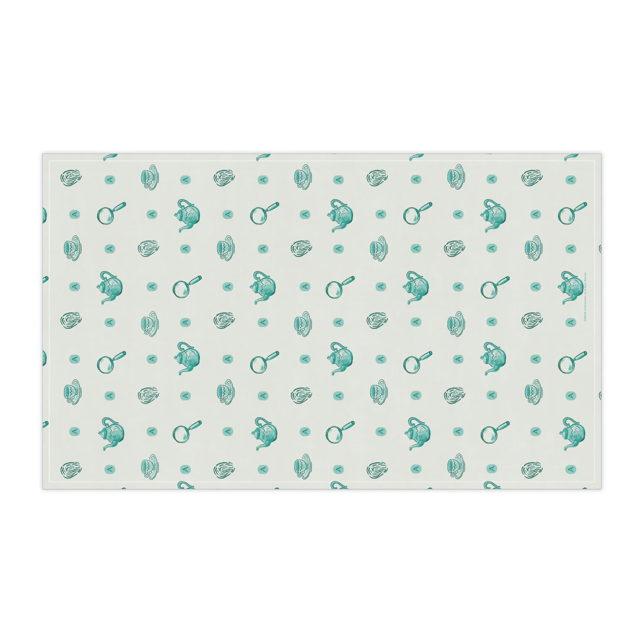 Acorn TV Tea and Detective Icons Cotton Tea Towel - Image 3