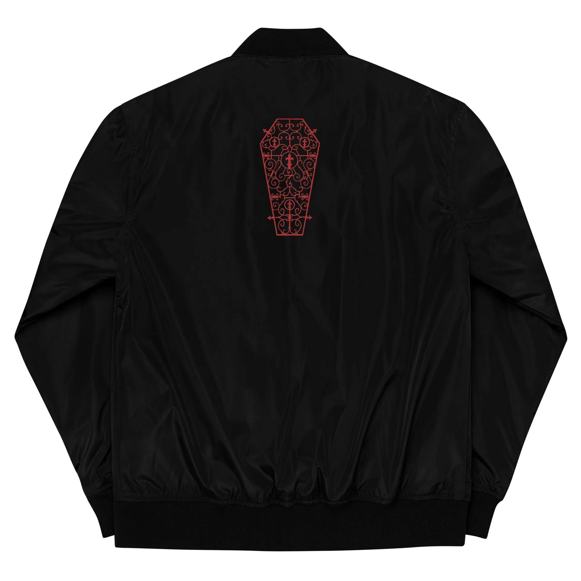 Anne Rice's Interview With The Vampire Coffin Premium Recycled Bomber Jacket - Image 4