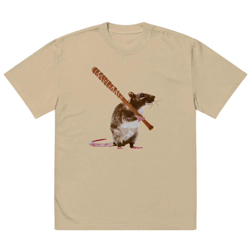 Dead City Season 2 Sewer Slugger Oversized Faded T-Shirt - Image 13