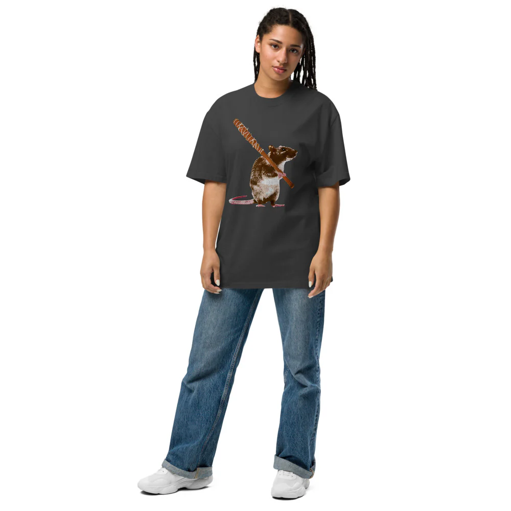 Dead City Season 2 Sewer Slugger Oversized Faded T-Shirt - Image 3