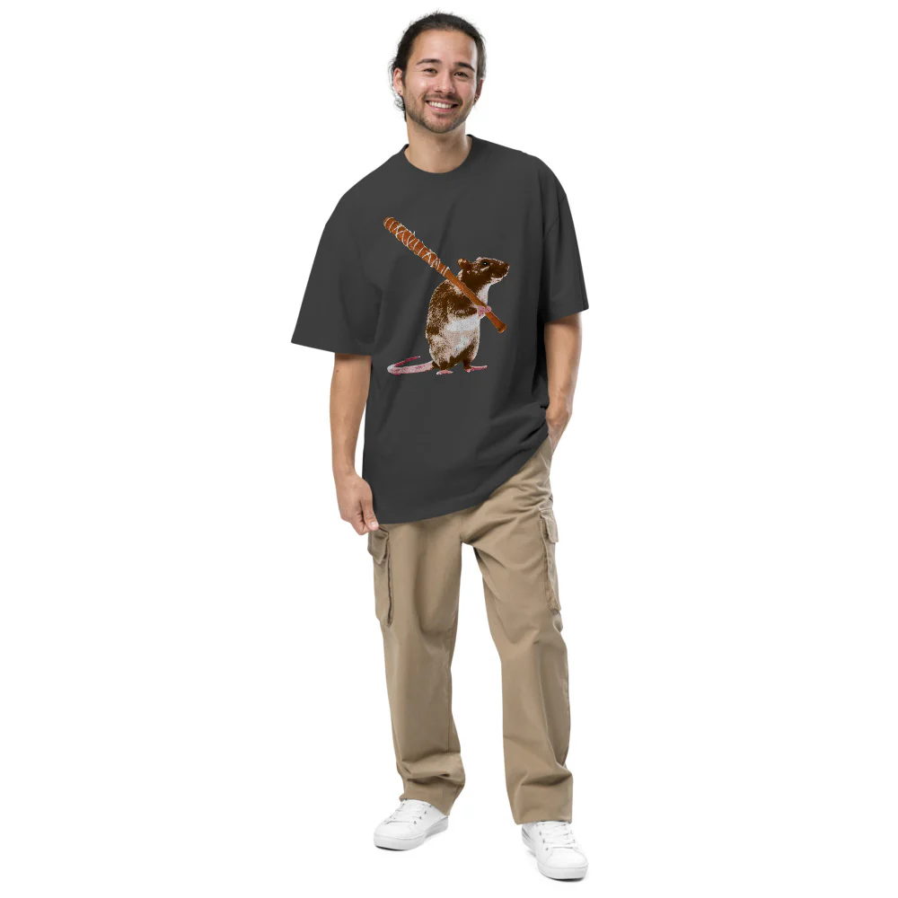 Dead City Season 2 Sewer Slugger Oversized Faded T-Shirt - Image 5