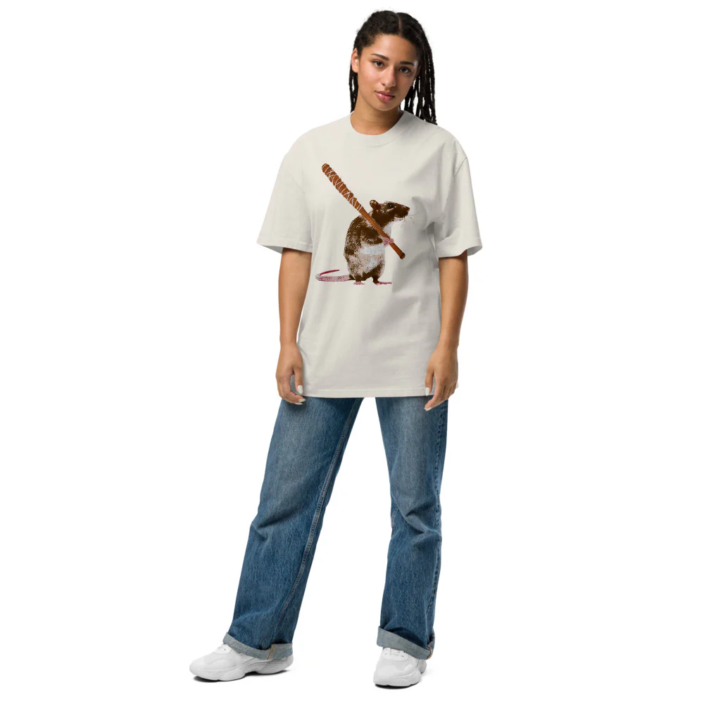 Dead City Season 2 Sewer Slugger Oversized Faded T-Shirt - Image 9