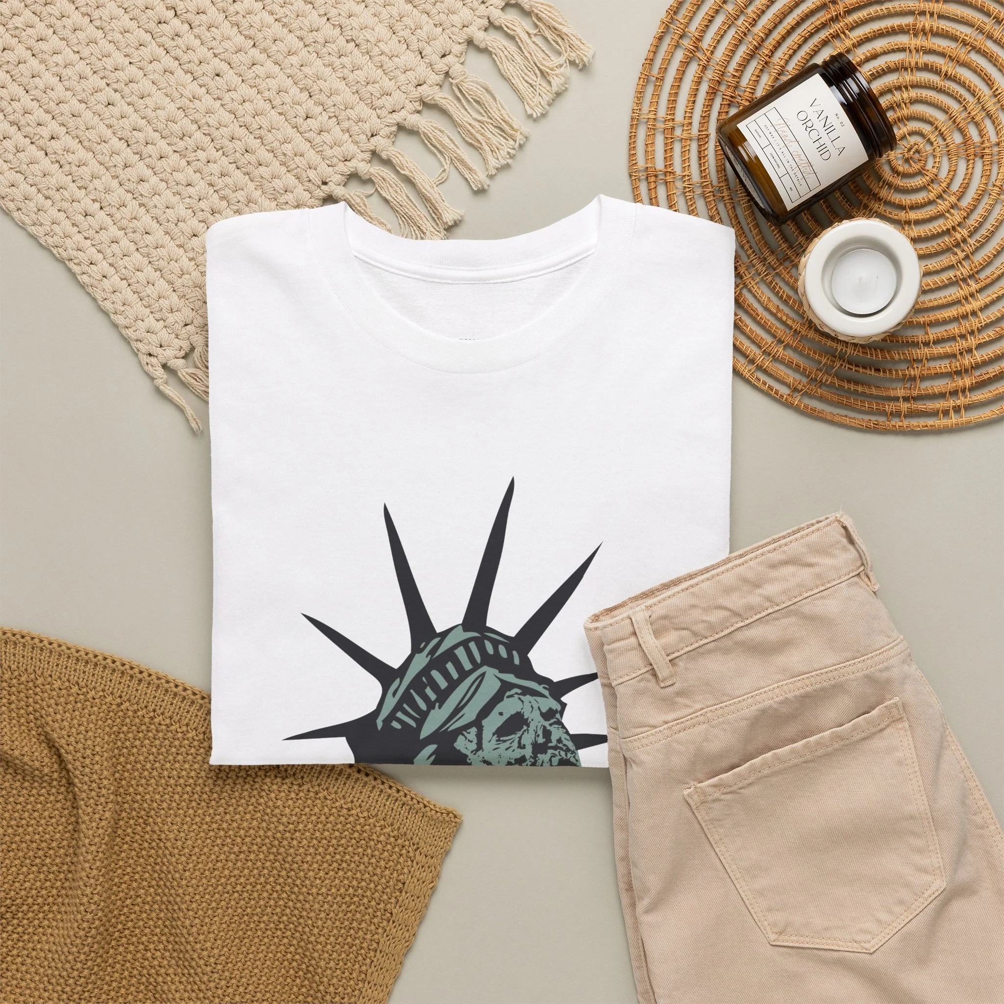 Dead City Statue of Liberty Zombie T-Shirt - Image 8