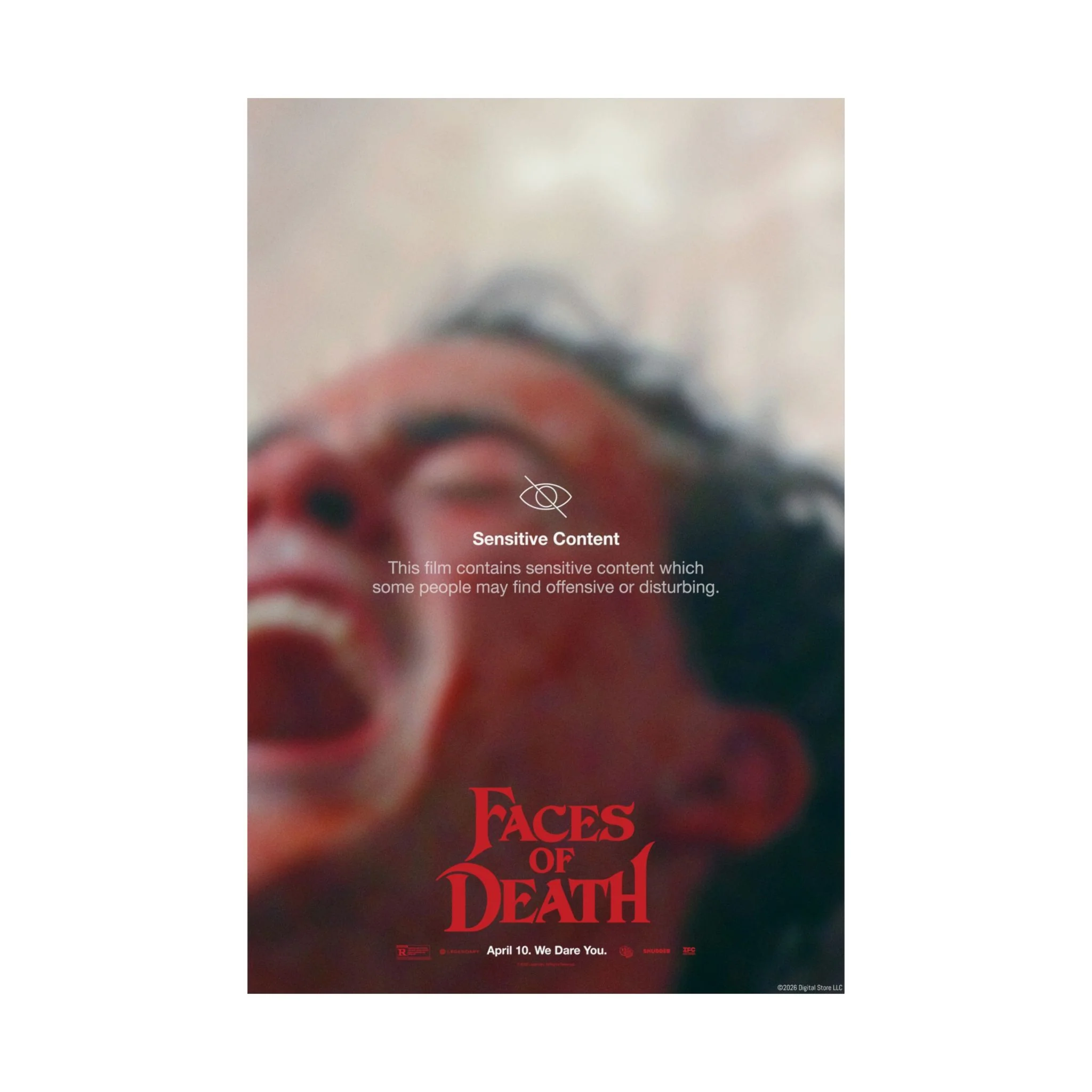 Faces of Death "Sensitive Content Warning" Arthur Key Art Poster - Image 2