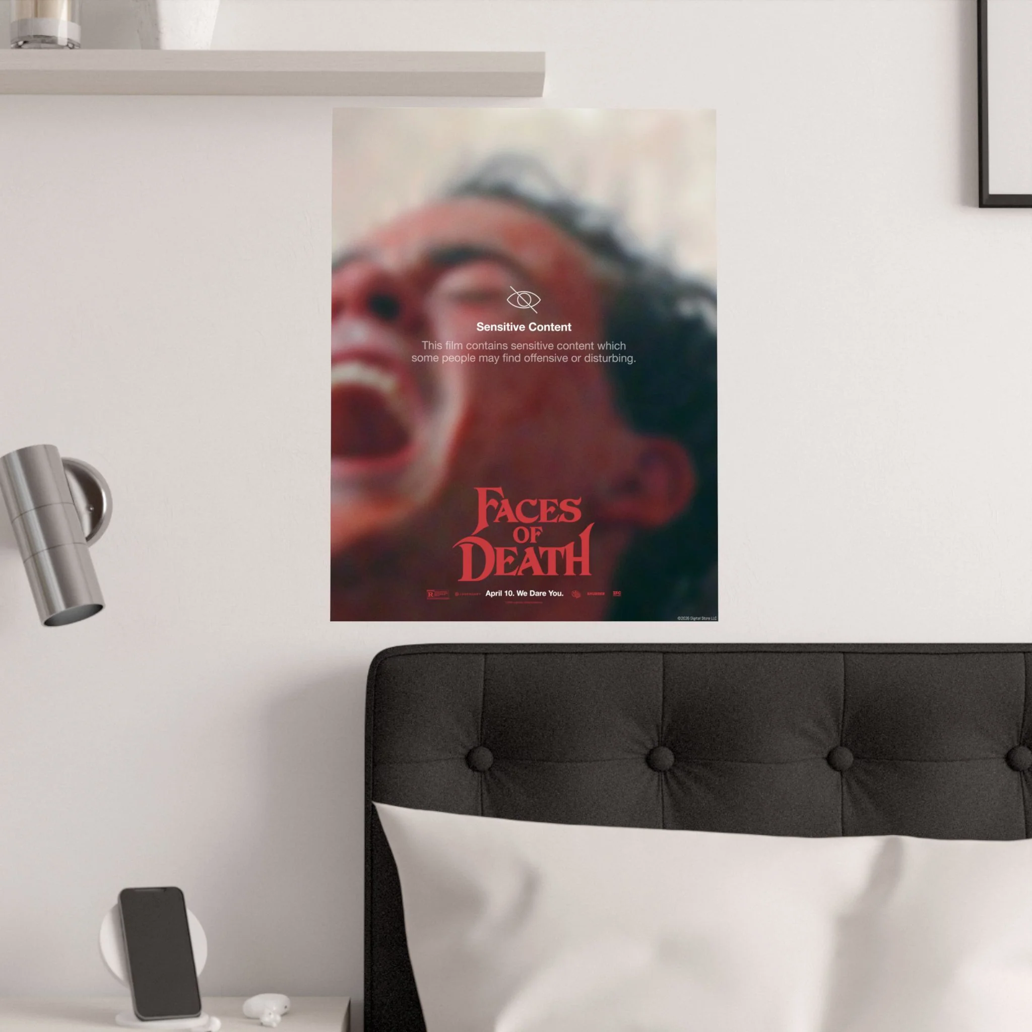 Faces of Death "Sensitive Content Warning" Arthur Key Art Poster - Image 4