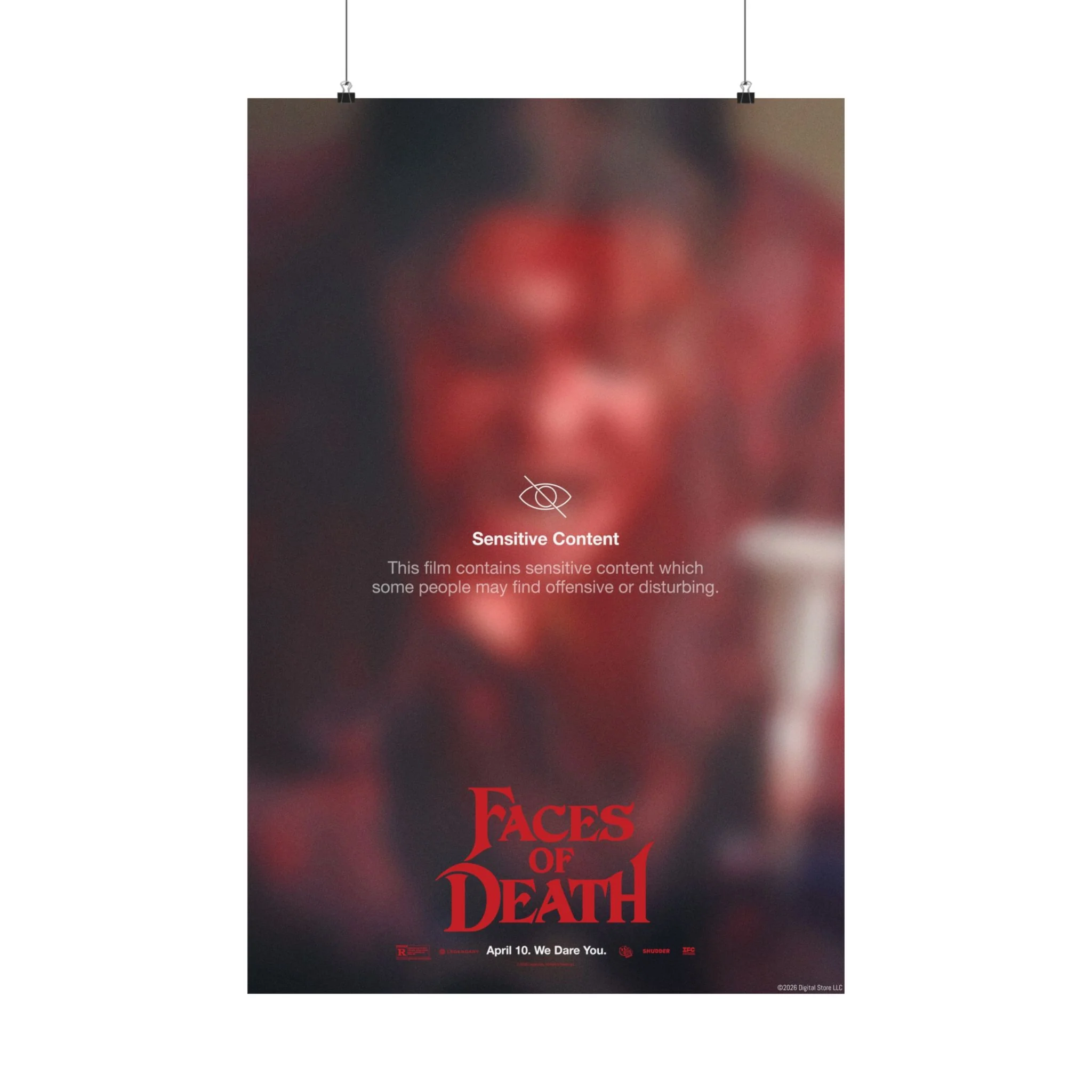 Faces of Death "Sensitive Content Warning" Margot Key Art Poster - Image 2