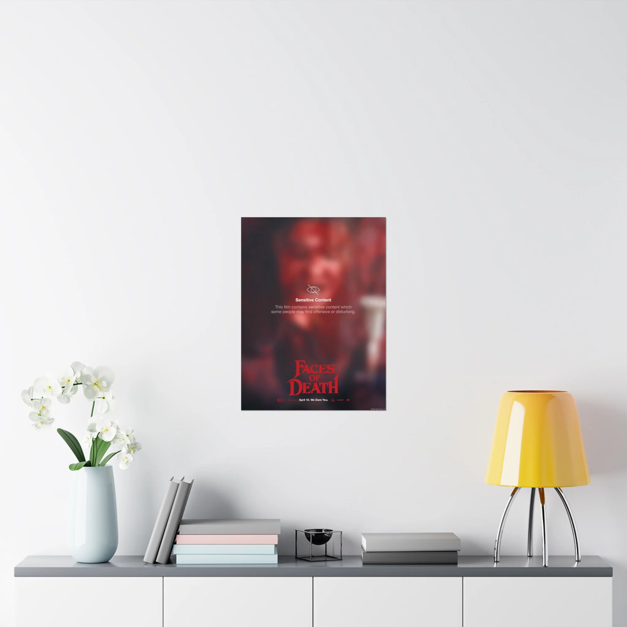 Faces of Death "Sensitive Content Warning" Margot Key Art Poster - Image 3