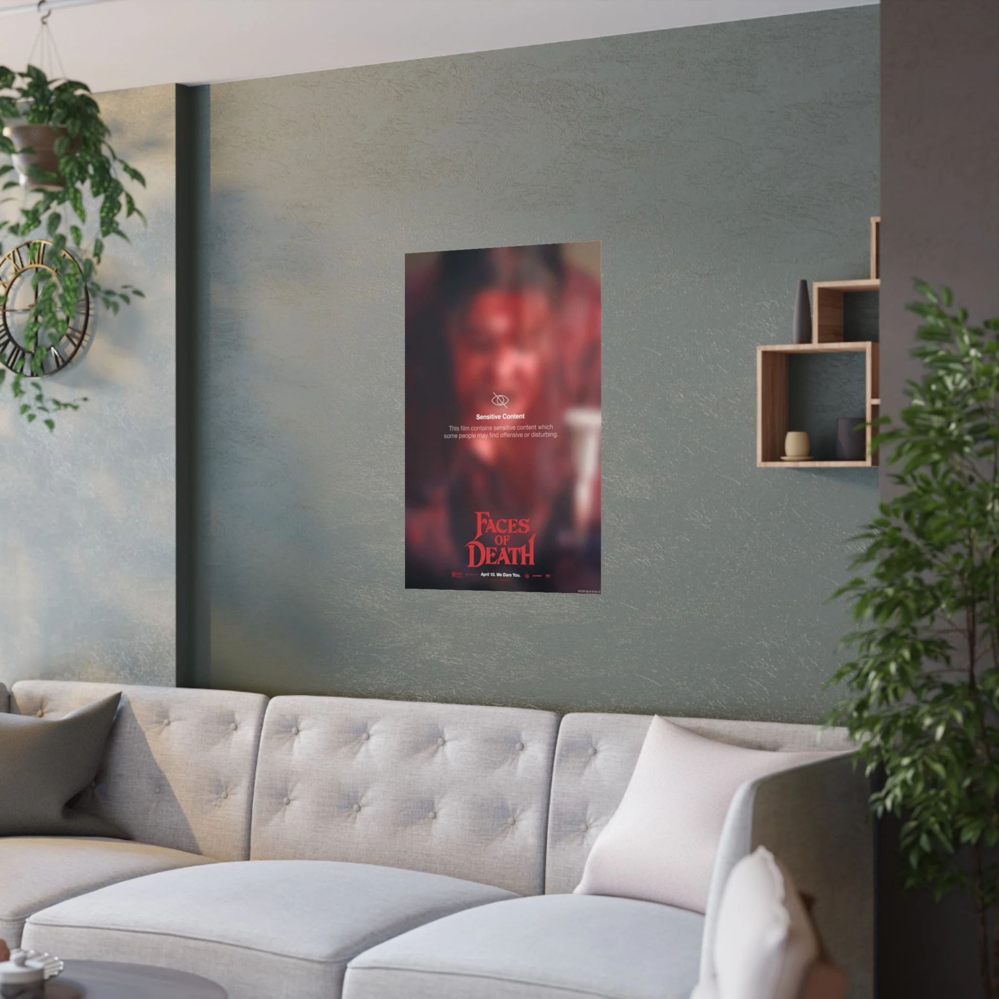 Faces of Death "Sensitive Content Warning" Margot Key Art Poster - Image 6