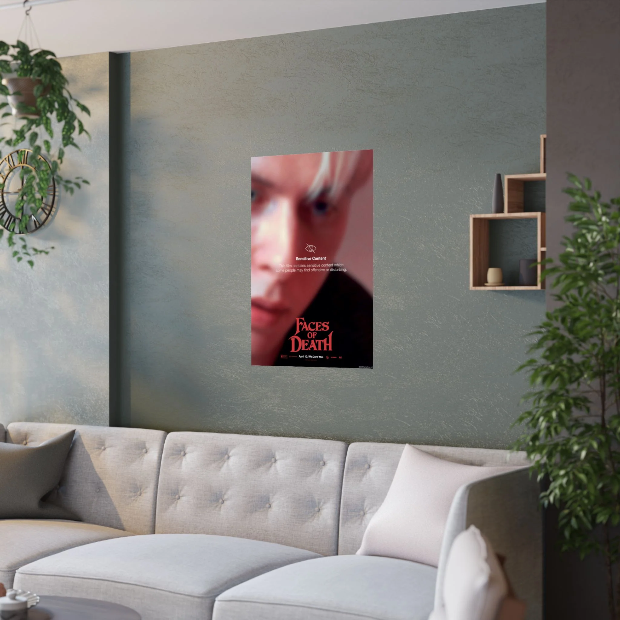 Faces of Death “Sensitive Content Warning” Ryan Key Art Poster - Image 7
