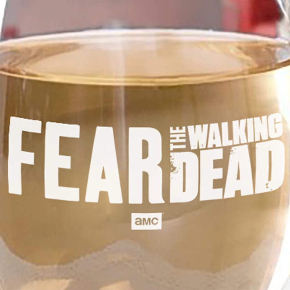 Fear The Walking Dead Season 6 Logo Laser Engraved Stemless Wine Glass - Image 2