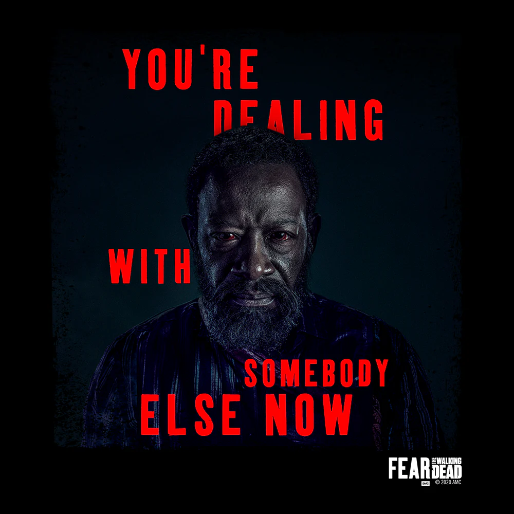 Fear The Walking Dead Season 6 Morgan Quote Adult Short Sleeve T-Shirt - Image 2