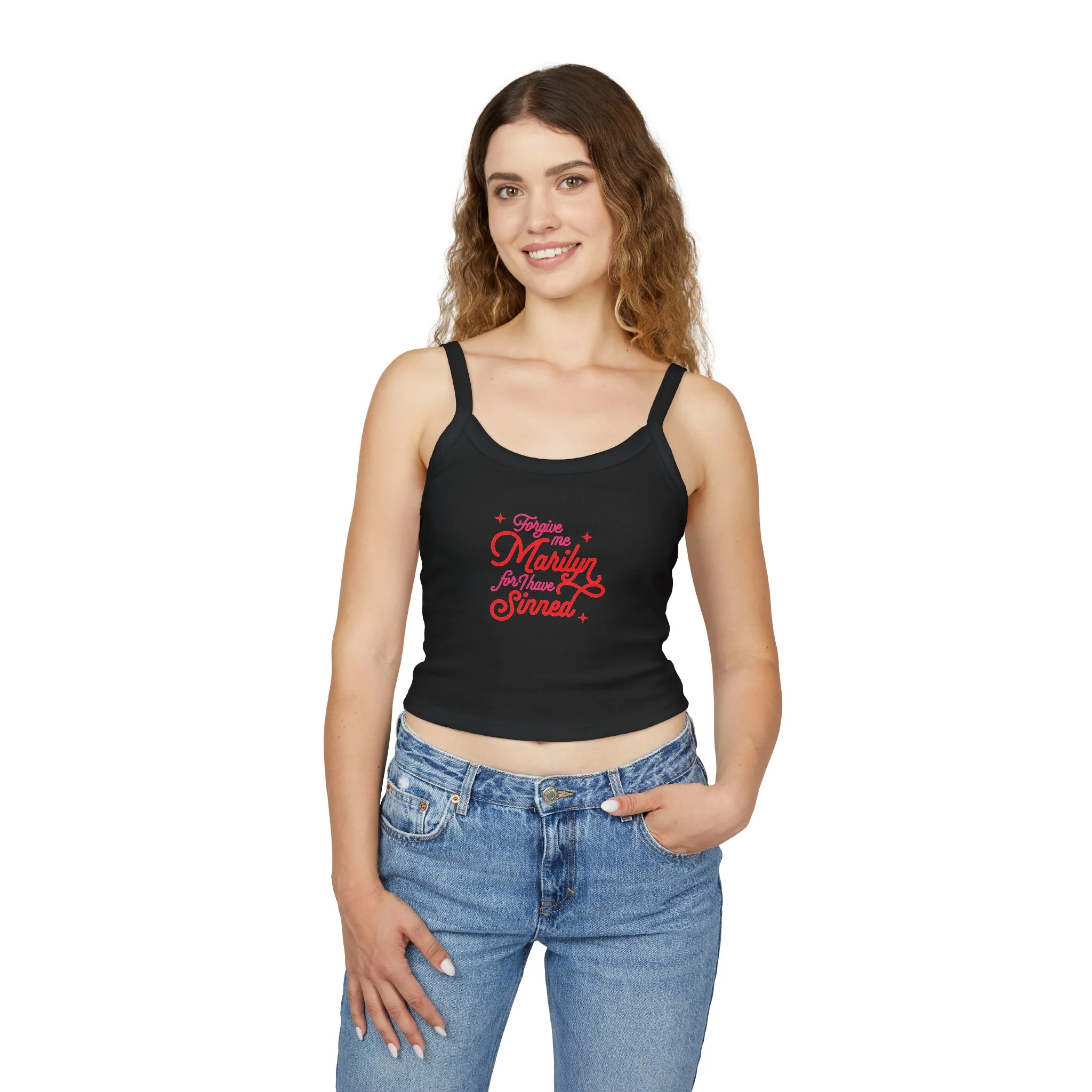 Forbidden Fruits Forgive Me Marilyn Bella Canvas Spaghetti Strap Top - Image 8