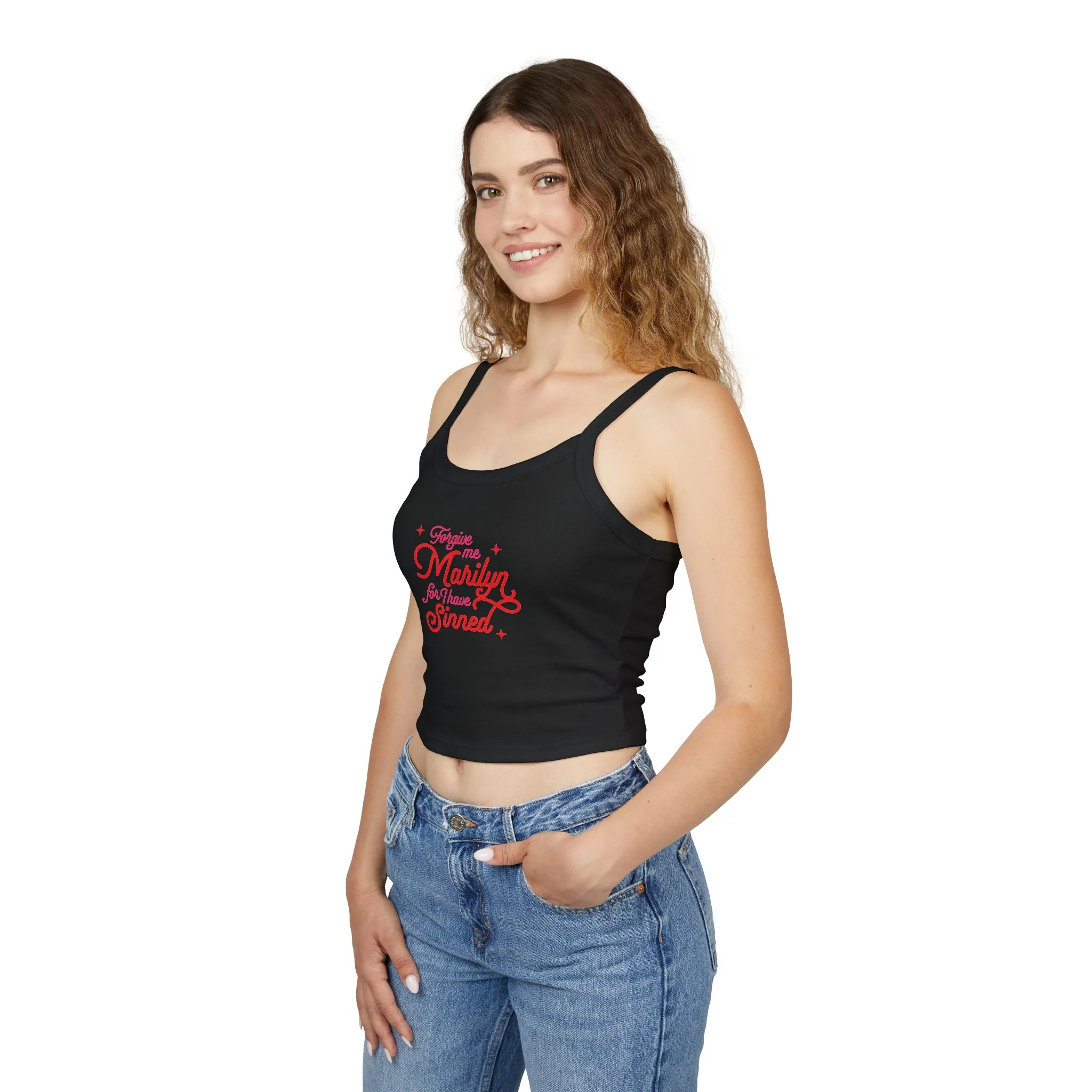 Forbidden Fruits Forgive Me Marilyn Bella Canvas Spaghetti Strap Top - Image 9