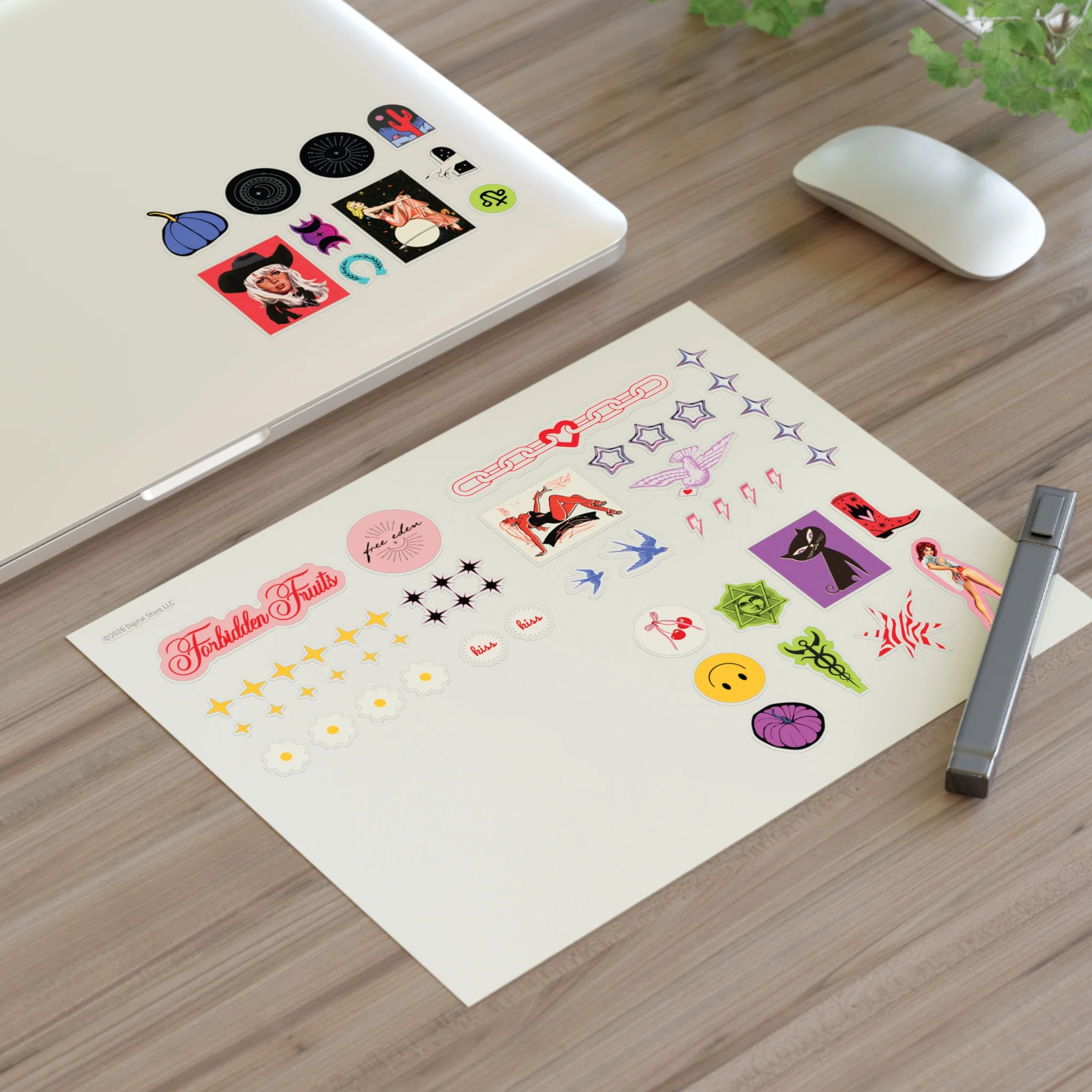 Forbidden Fruits Witch Coven Sticker Sheet 8.5 X 11 - Image 3