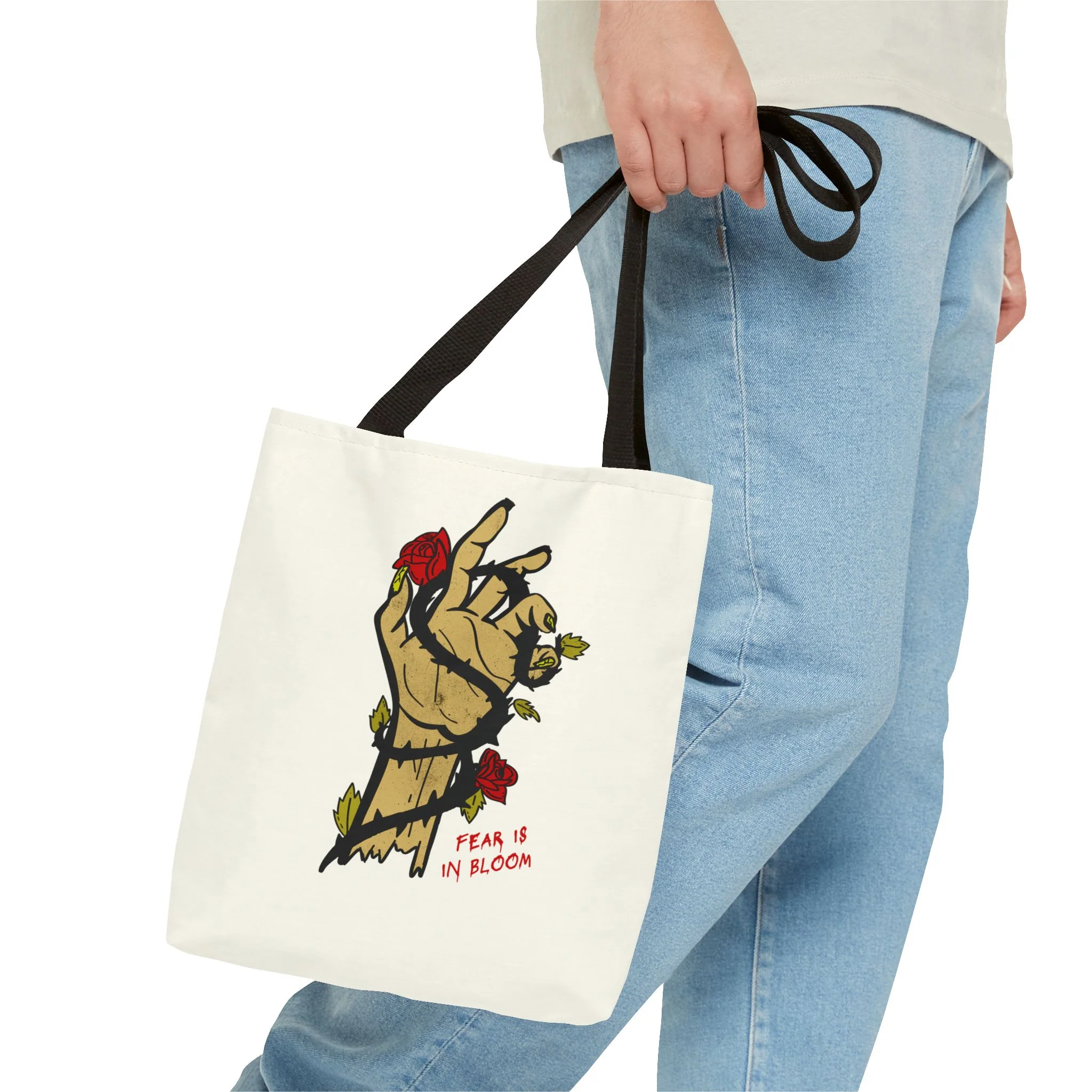Shudder Halfway to Halloween Fear Is In Bloom Graphic Tote - Image 3