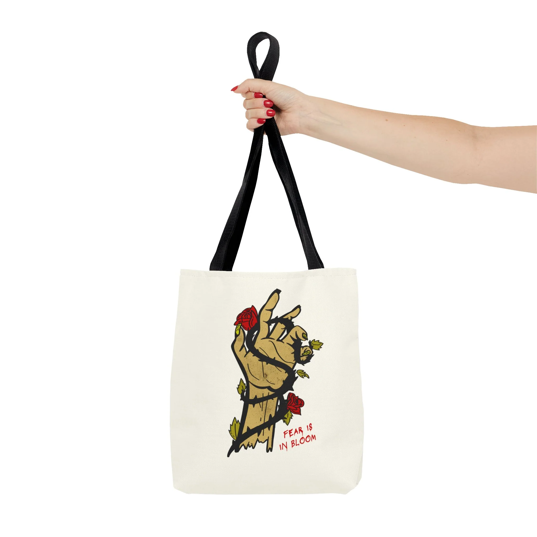 Shudder Halfway to Halloween Fear Is In Bloom Graphic Tote - Image 4