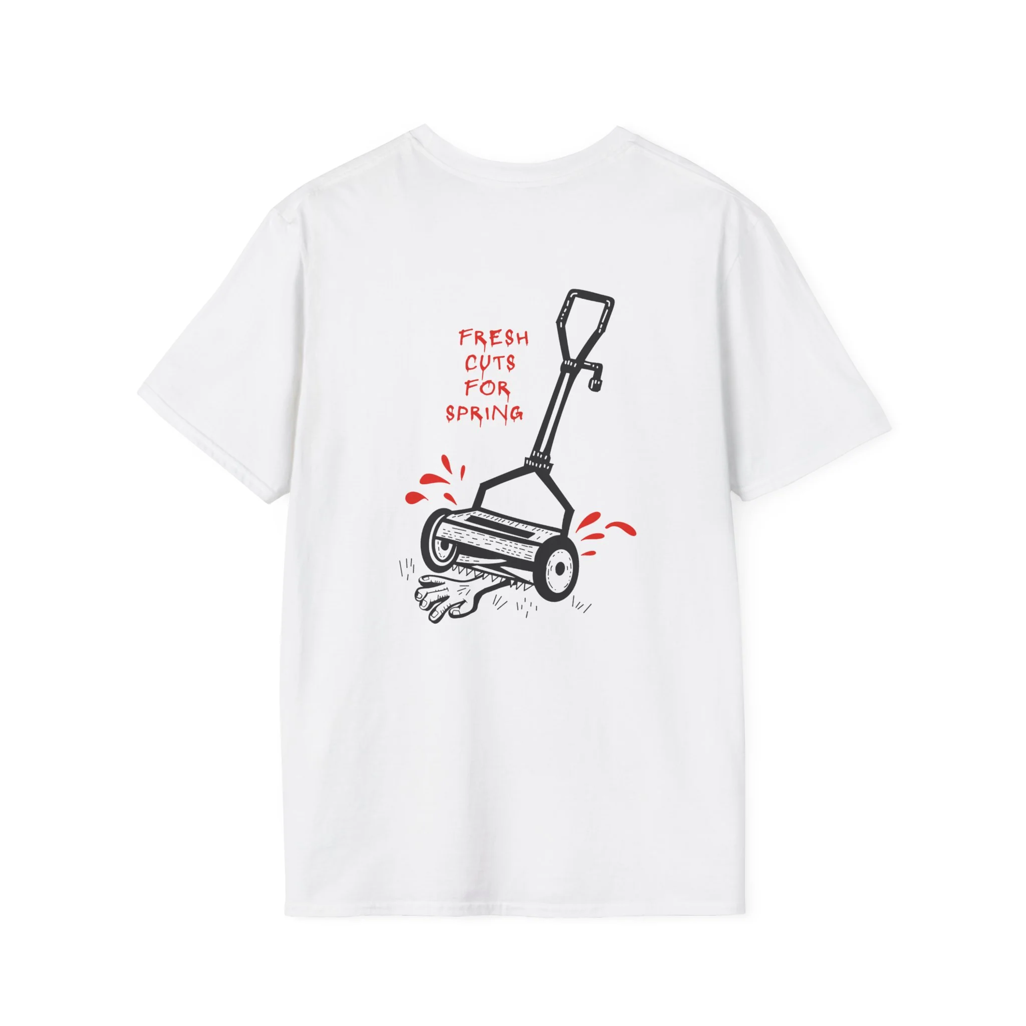 Shudder Halfway to Halloween Lawnmower Unisex Softstyle T-Shirt