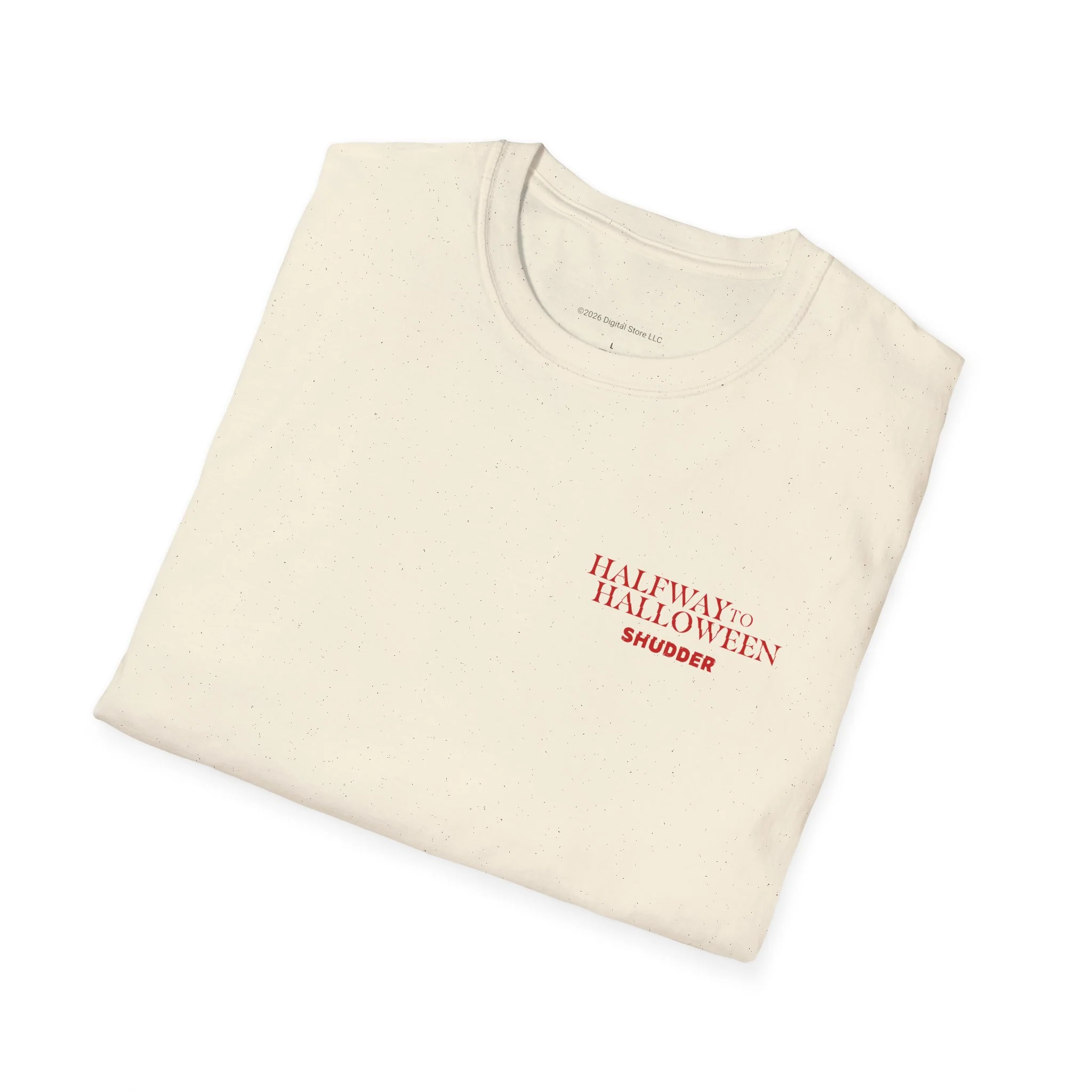 Shudder Halfway to Halloween Lawnmower Unisex Softstyle T-Shirt - Image 10