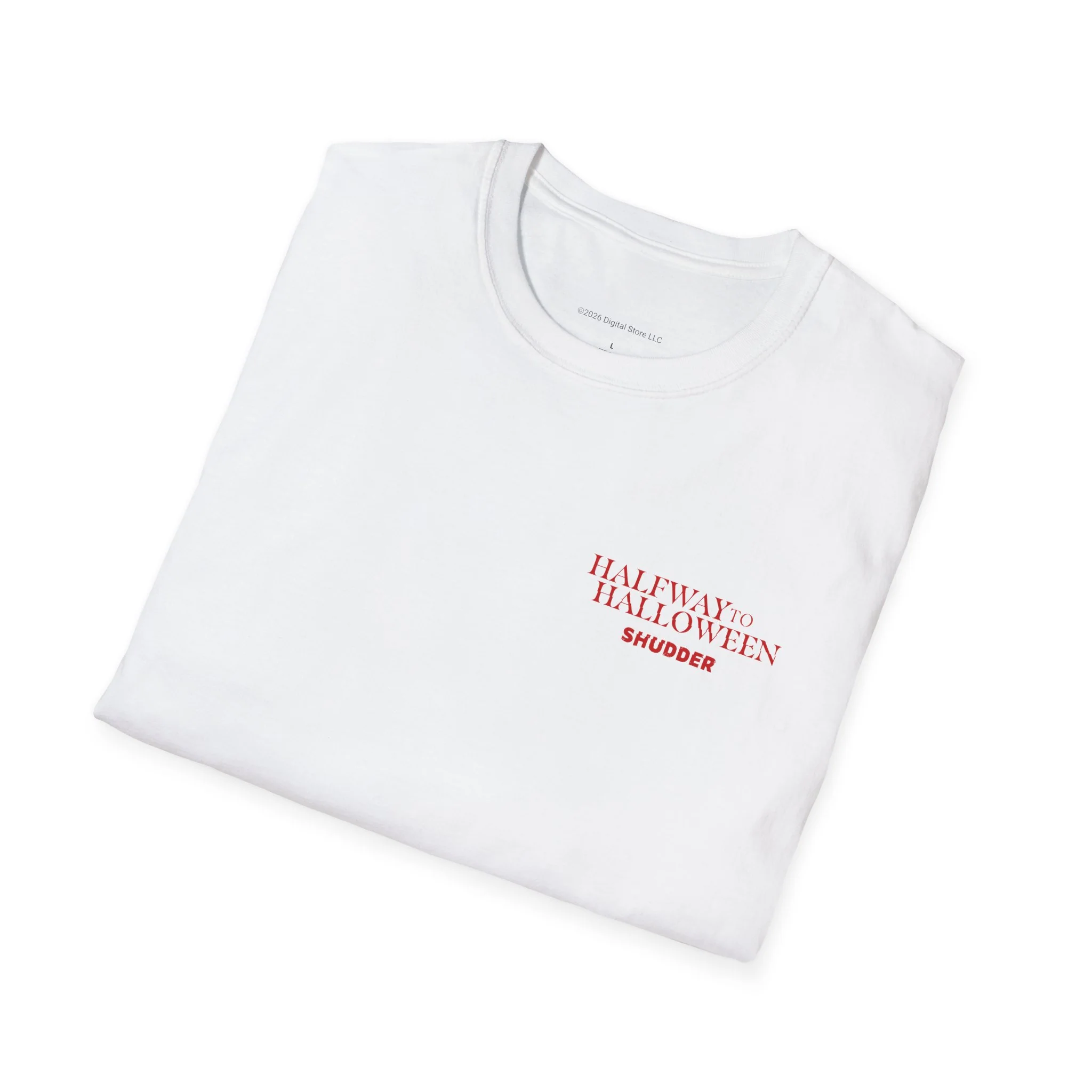 Shudder Halfway to Halloween Lawnmower Unisex Softstyle T-Shirt - Image 5