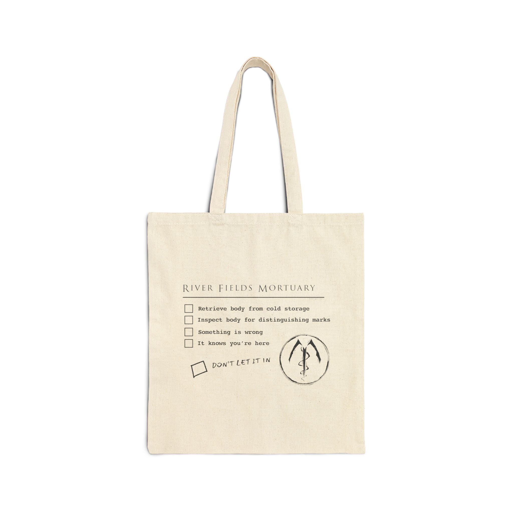 Mortuary Assistant Checklist Cotton Canvas Tote Bag - Image 2