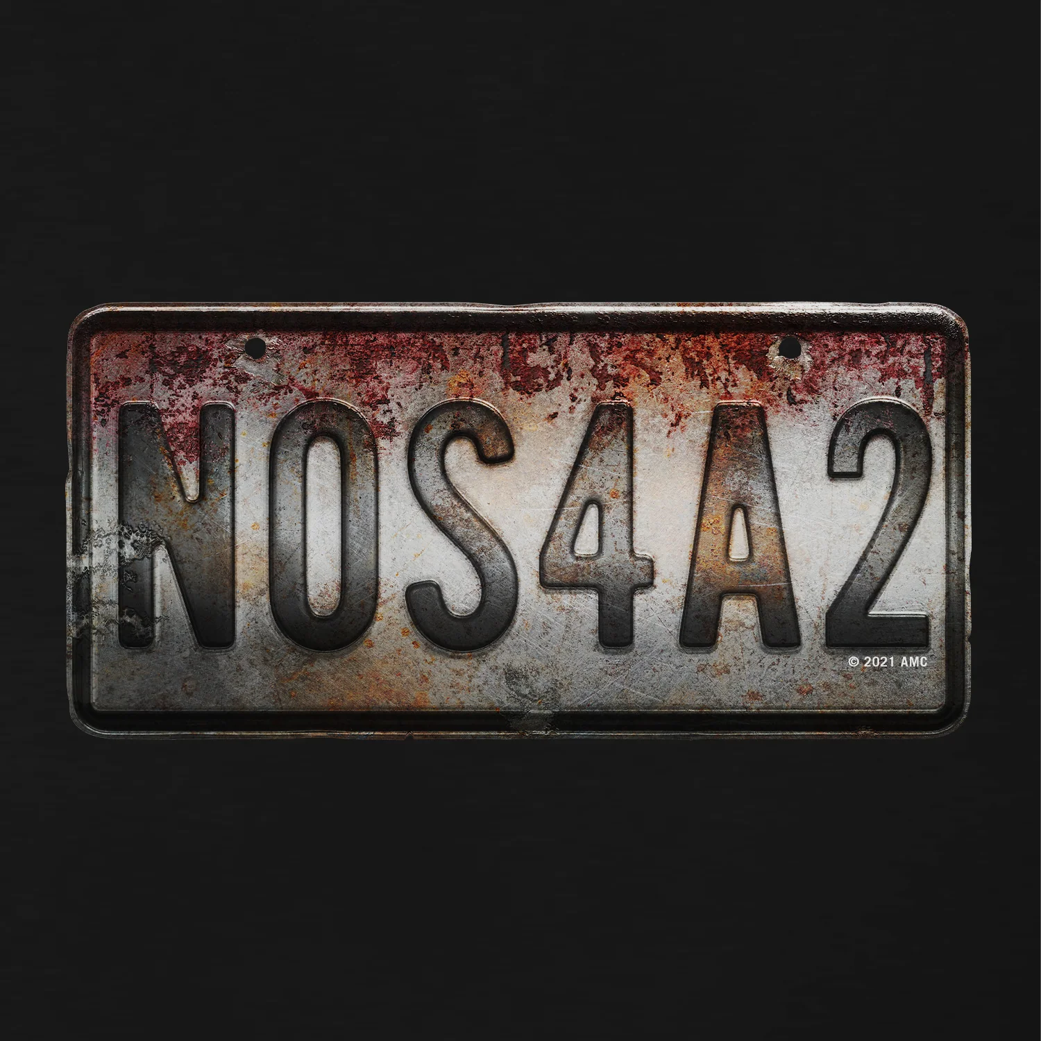 NOS4A2 License Plate Adult Short Sleeve T-Shirt - Image 2