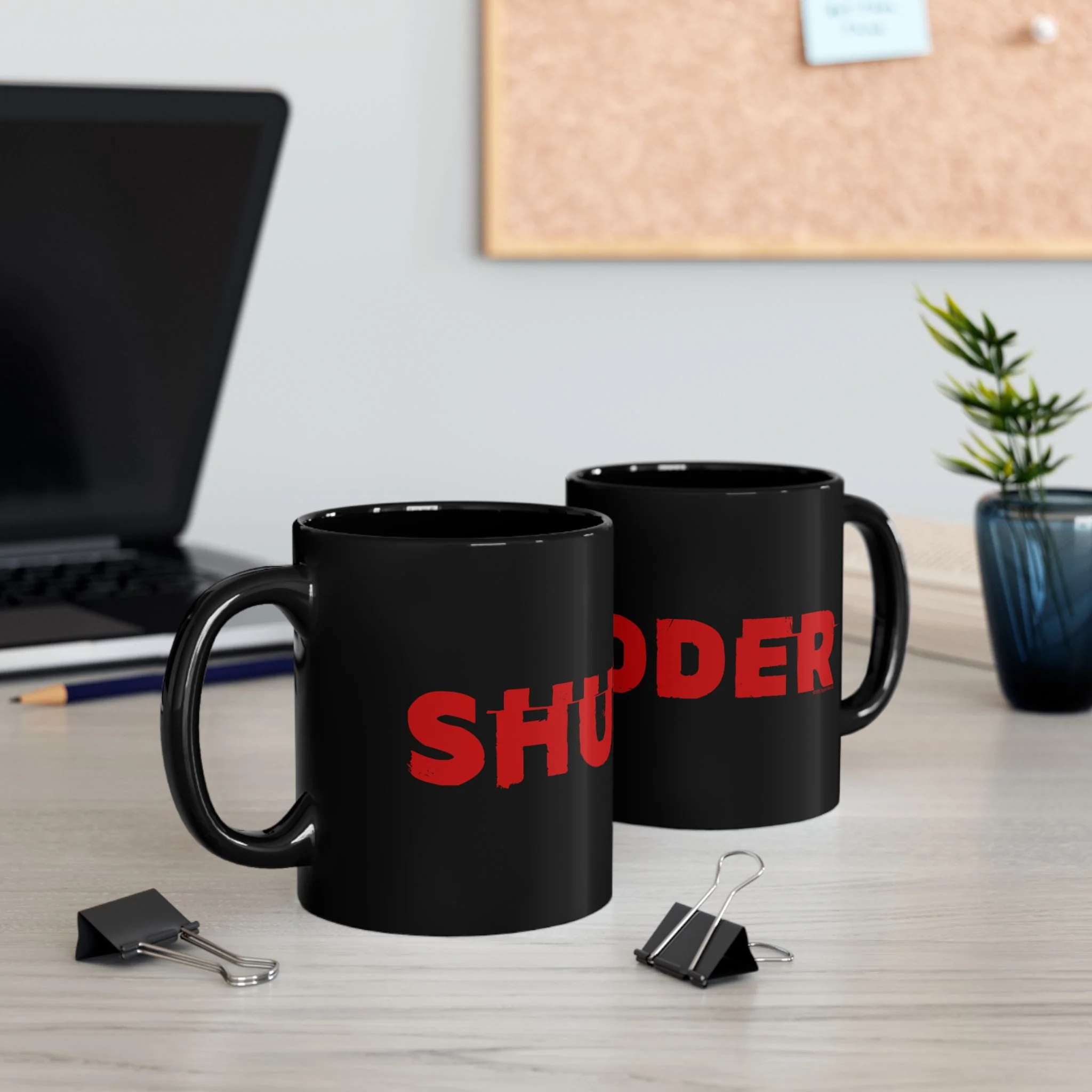 Shudder Logo Black Mug - Image 3