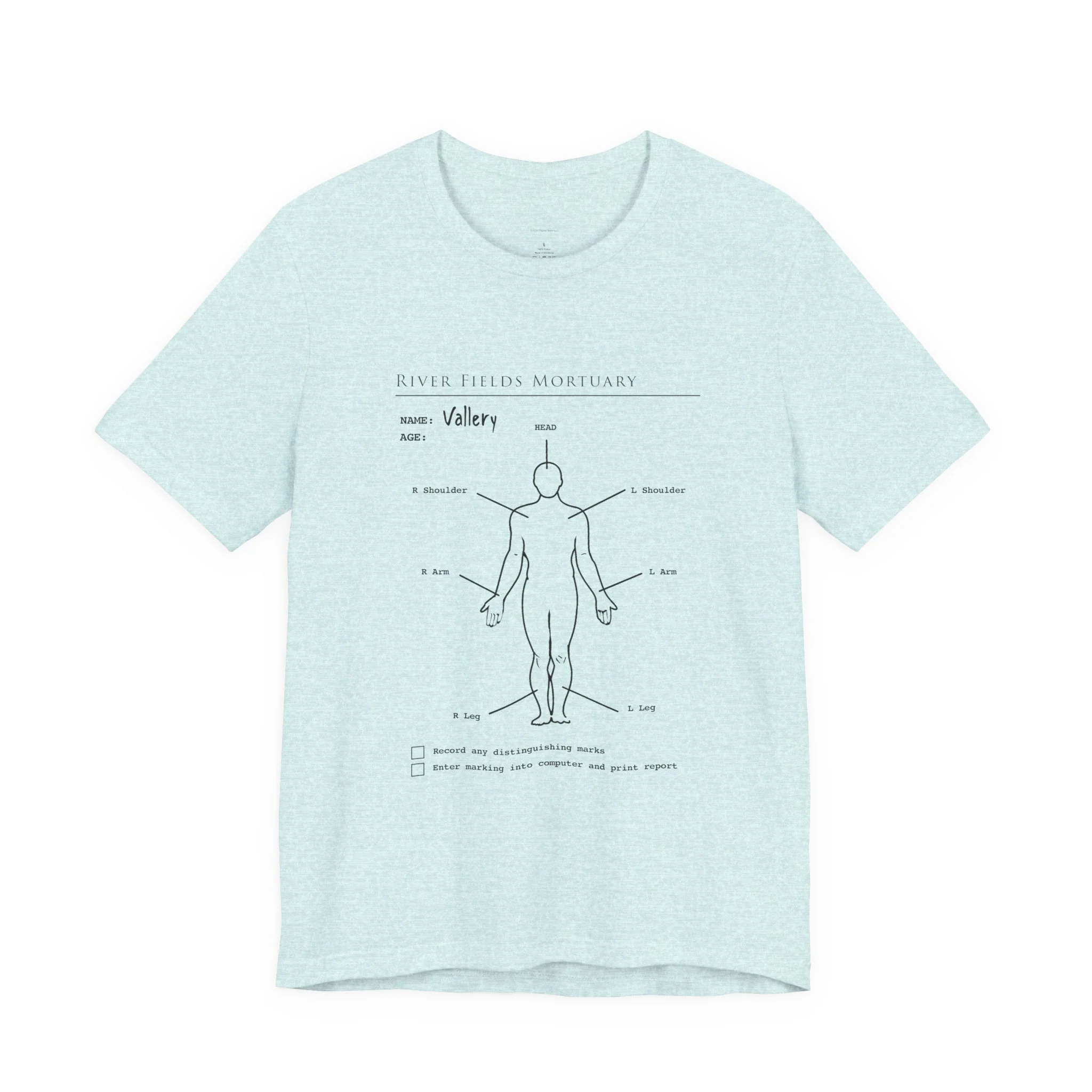 The Mortuary Assistant Clipboard Bella Canvas T-Shirt - Image 2