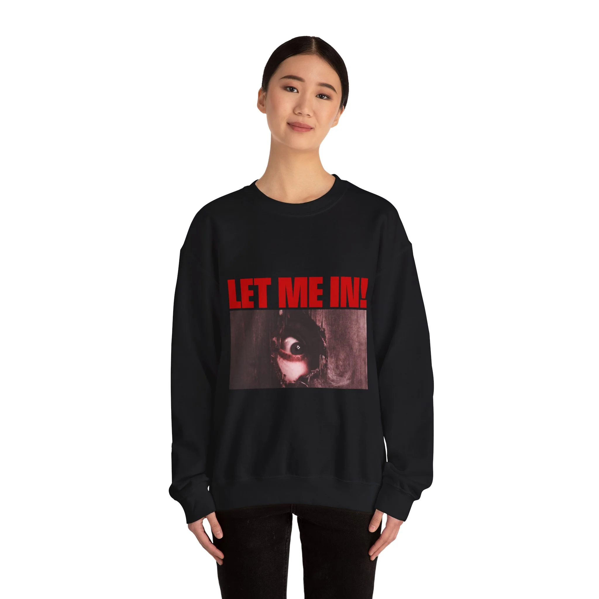The Mortuary Assistant Let Me In Crewneck Sweatshirt - Image 4