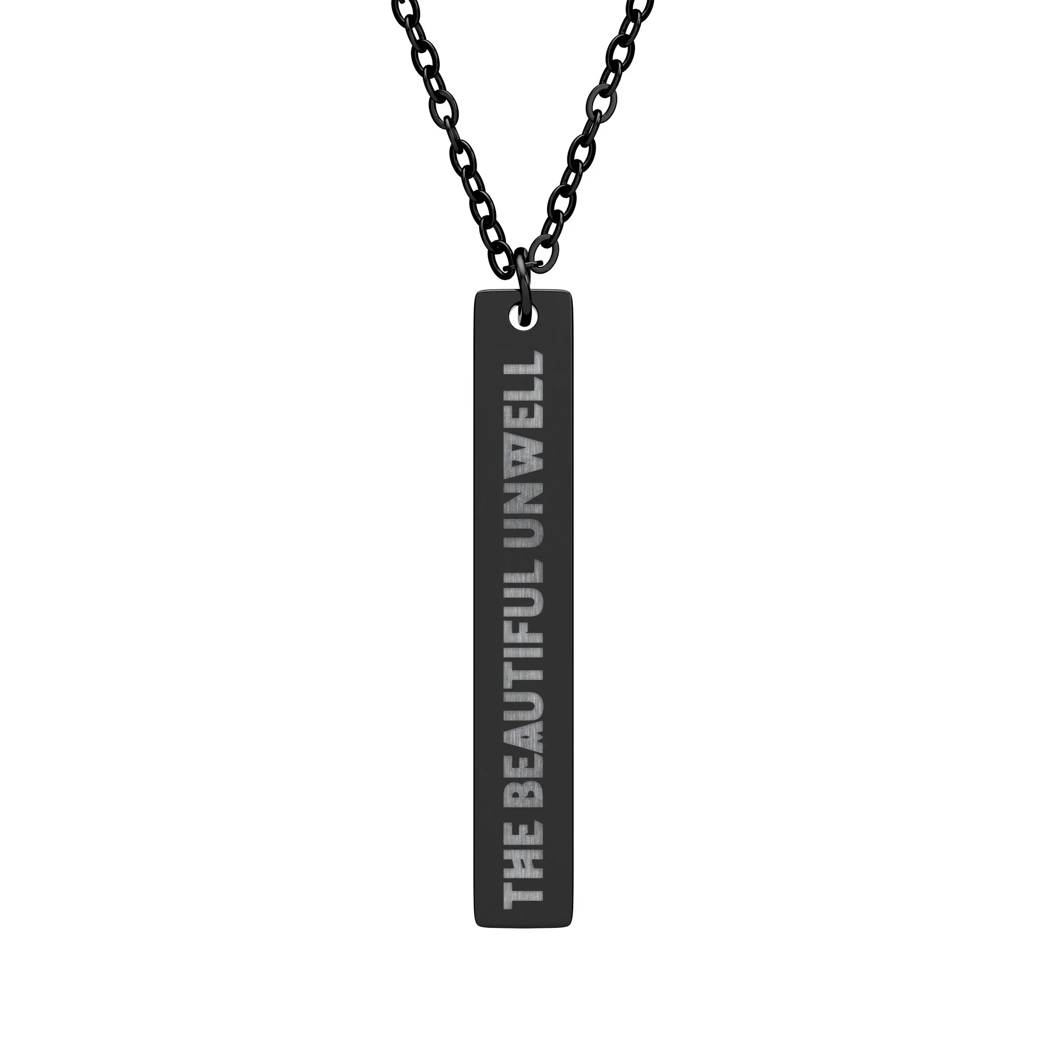 The Vampire Lestat Beautiful Unwell Engraved Necklace