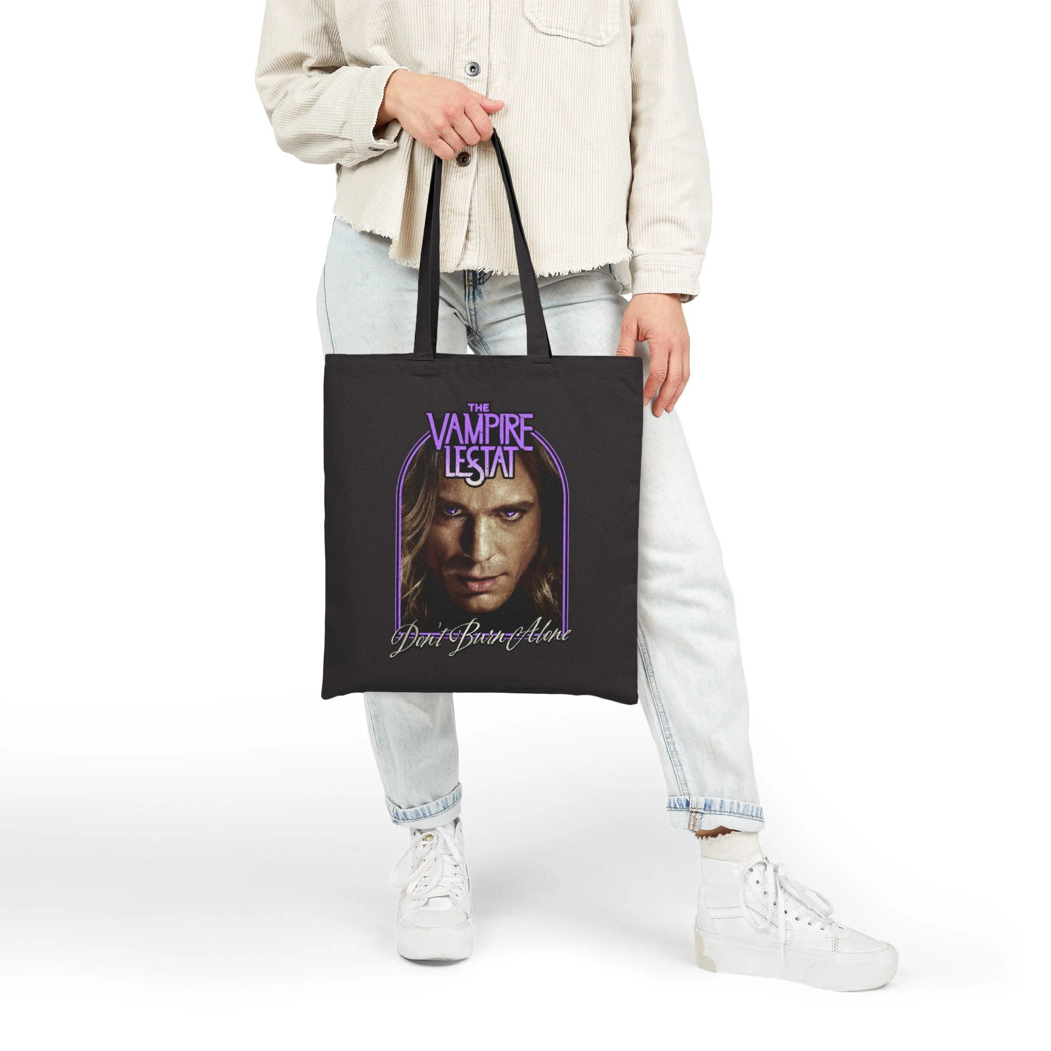 The Vampire Lestat Don't Burn Alone Cotton Canvas Tote Bag - Image 8