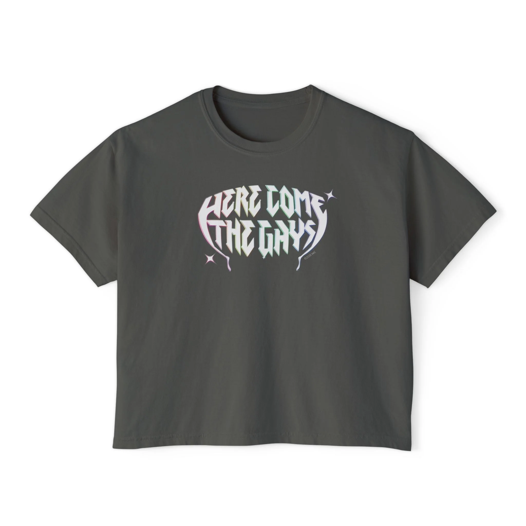The Vampire Lestat Here Come the Gays Pride Boxy Tee Rainbow - Image 2