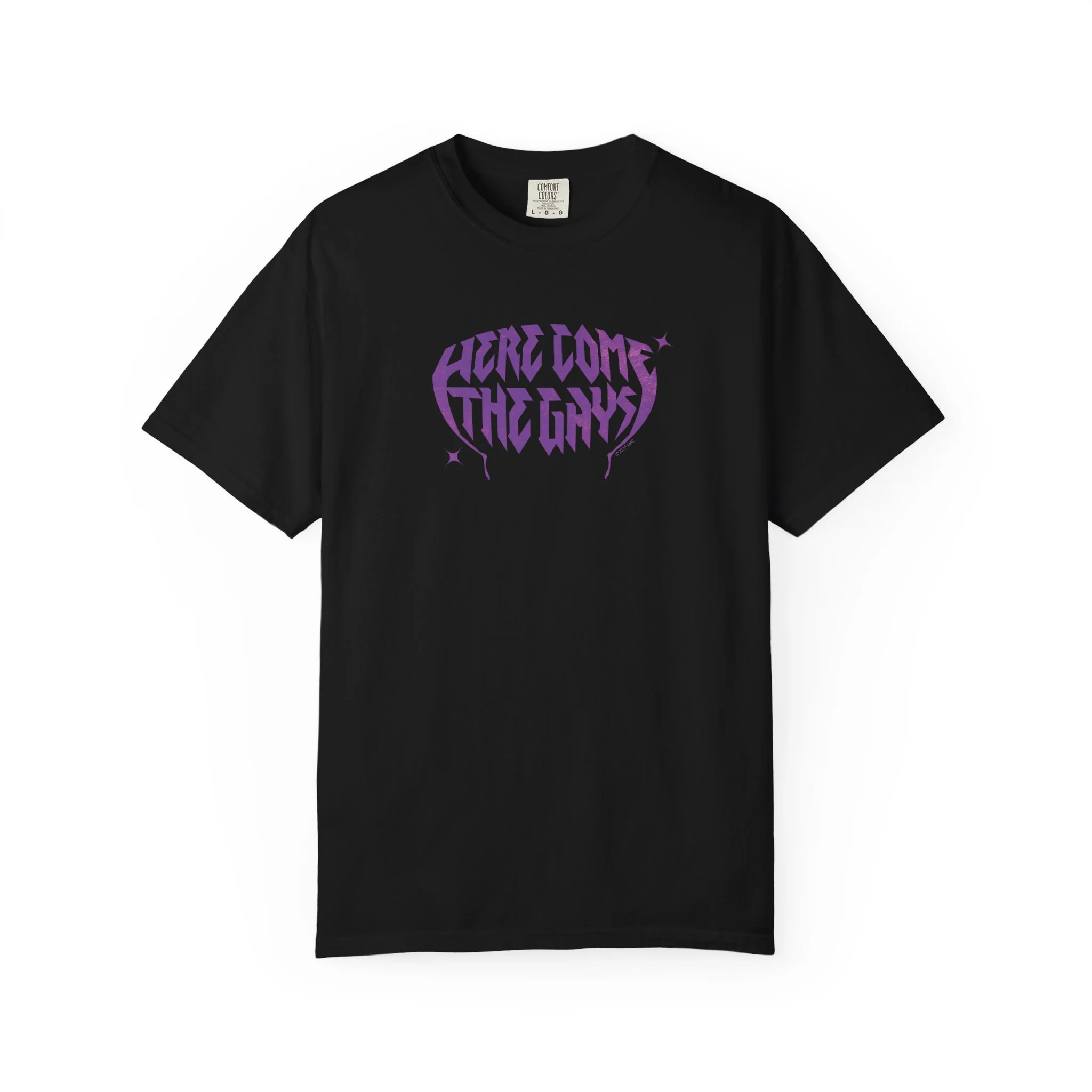 The Vampire Lestat Here Come the Gays Pride T-shirt Purple - Image 2