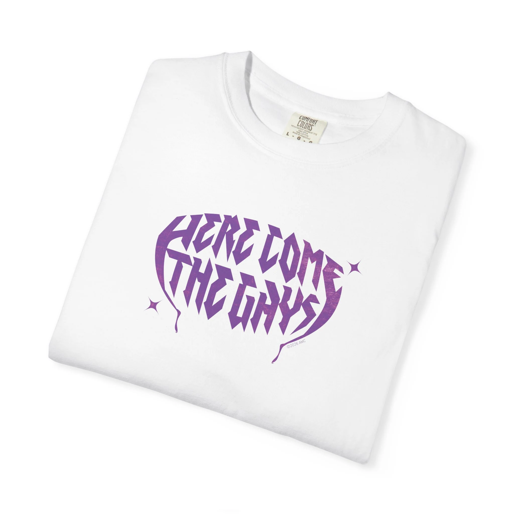 The Vampire Lestat Here Come the Gays Pride T-shirt Purple - Image 4