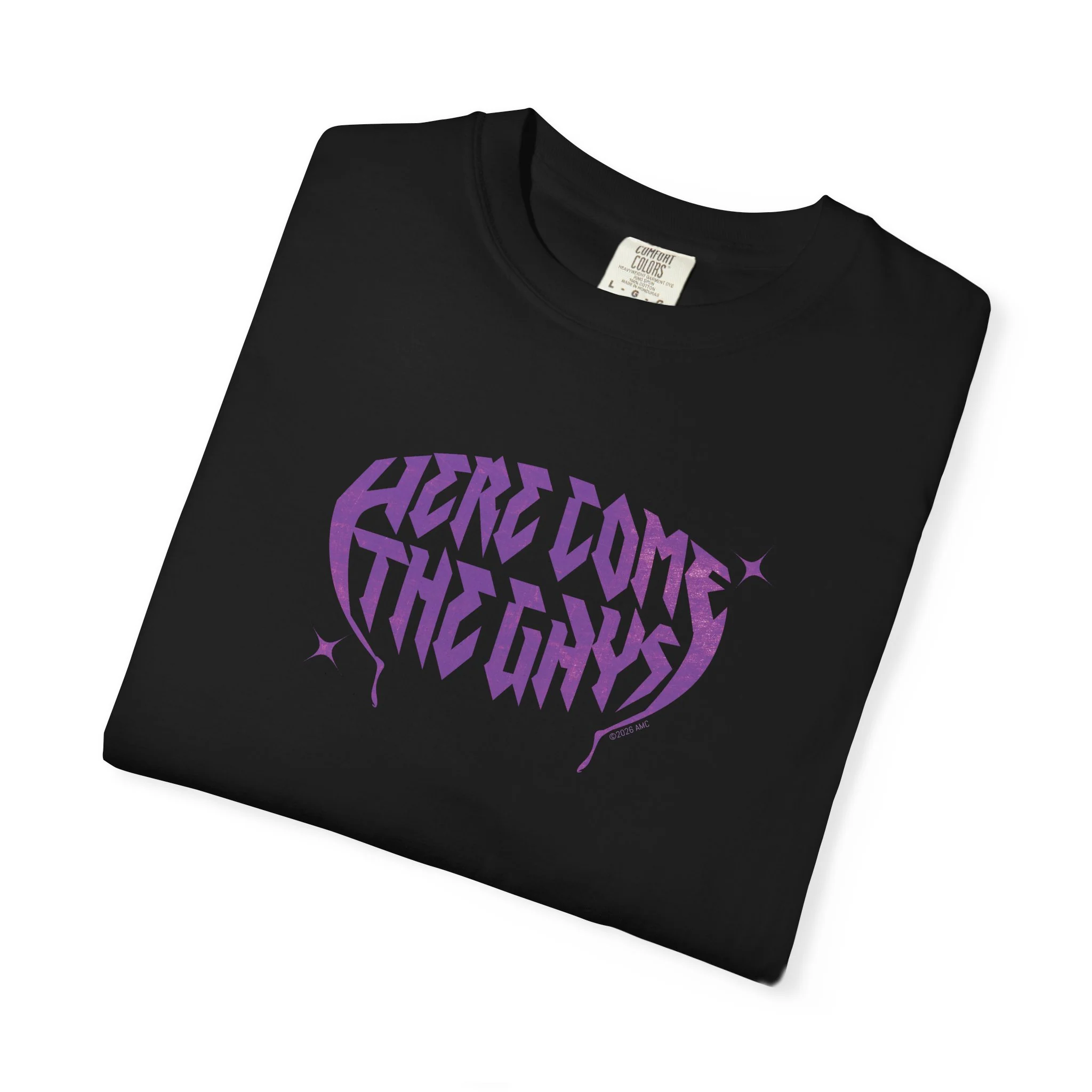 The Vampire Lestat Here Come the Gays Pride T-shirt Purple - Image 6