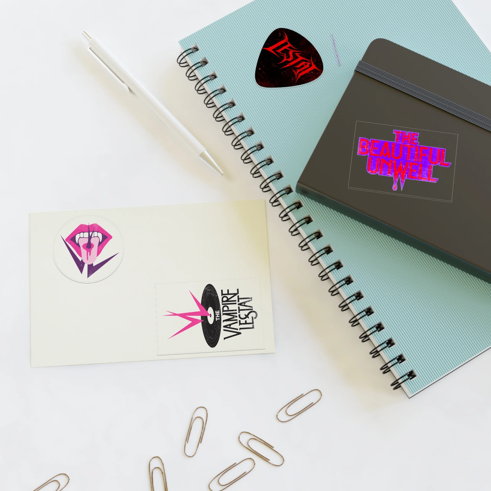 The Vampire Lestat Logo Die Cut Sticker Sheet - Image 8