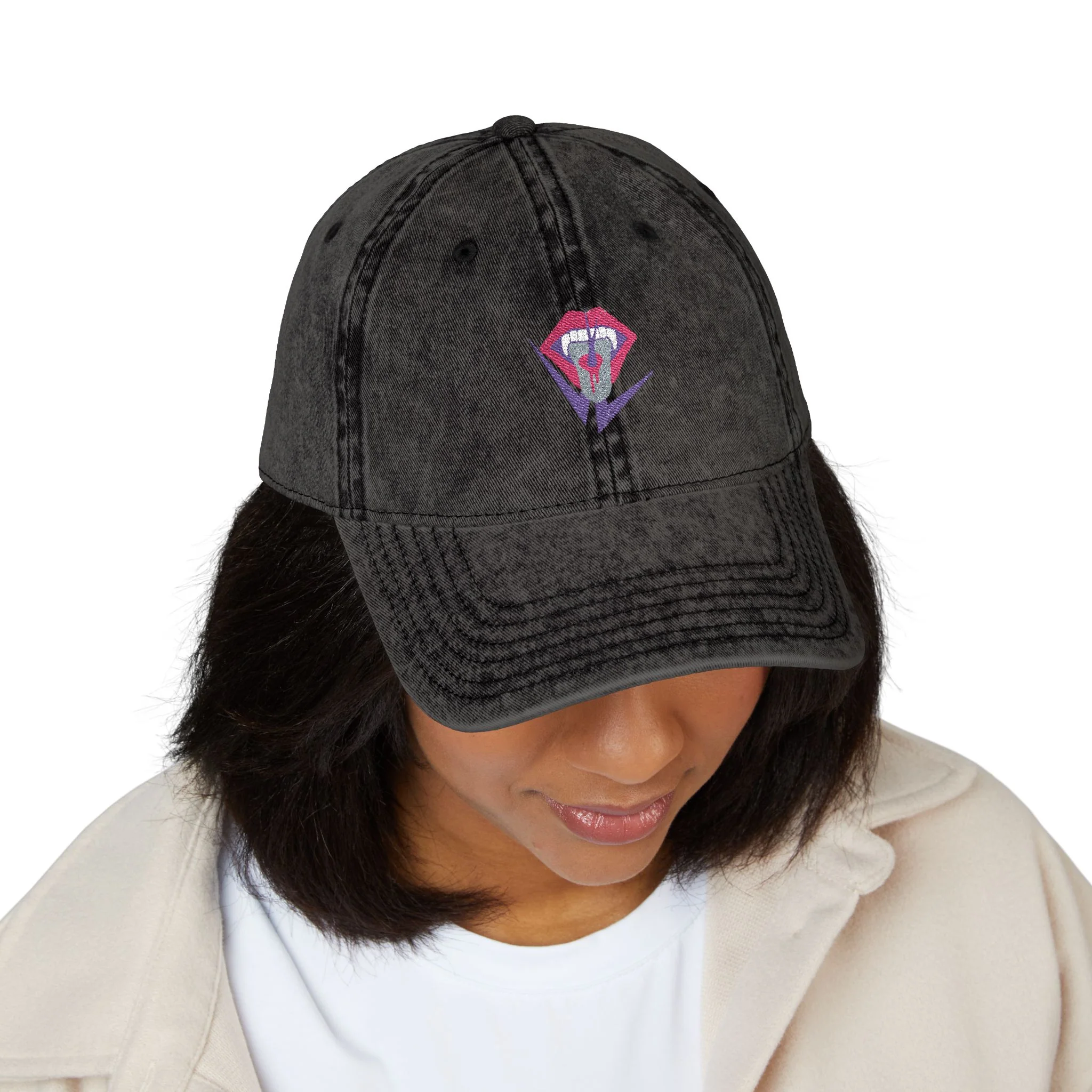 The Vampire Lestat Tongue and Fangs Logo Hat - Image 3