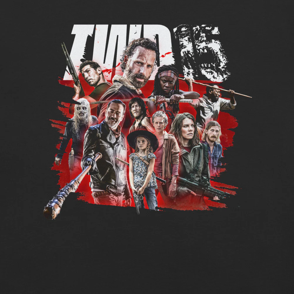 The Walking Dead 15th Anniversary Character Mashup T-Shirt - Image 3