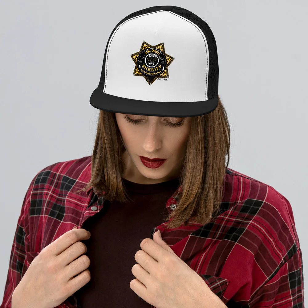 The Walking Dead 15th Anniversary Officer Friendly Trucker Hat - Image 3