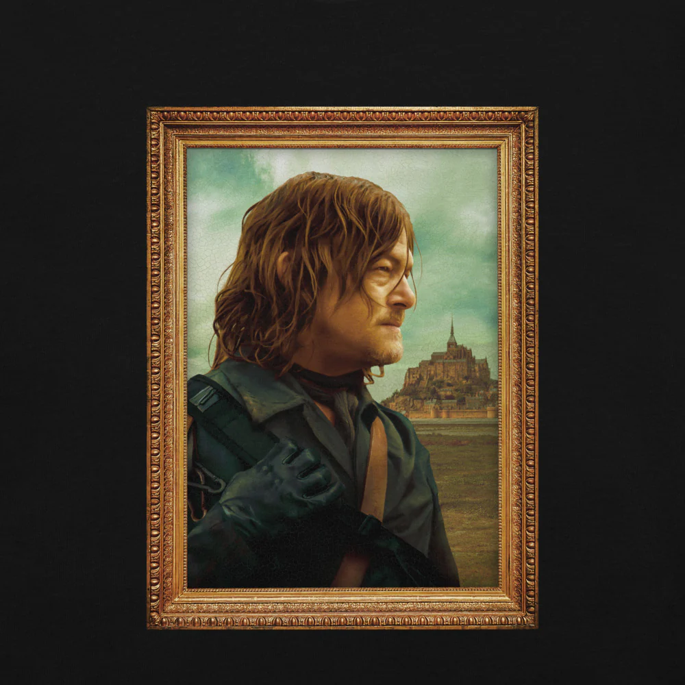 The Walking Dead: Daryl Dixon Daryl French Portrait Comfort Colors T-Shirt - Image 2
