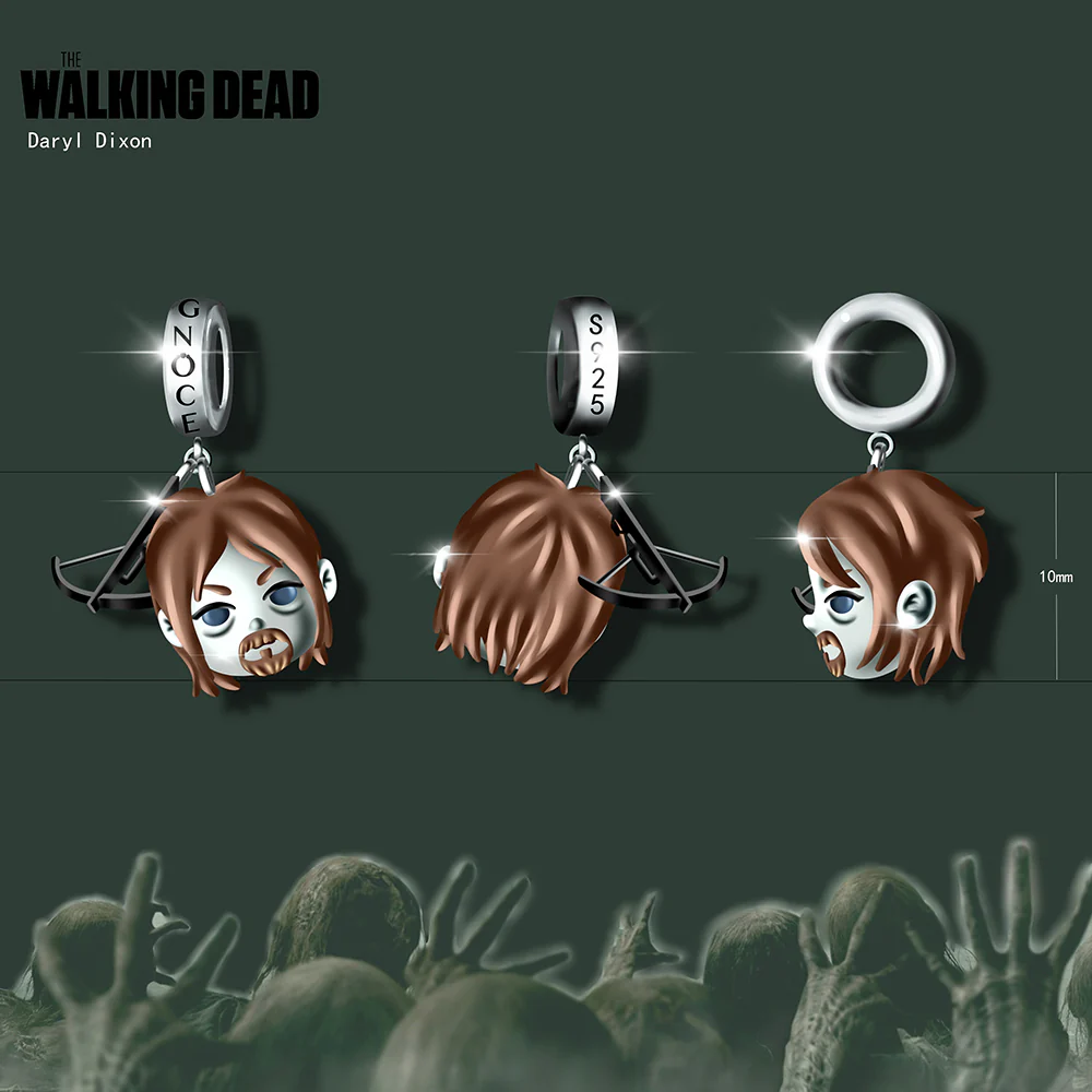 The Walking Dead Daryl Dixon Gnoce Pendant Dangle Charm