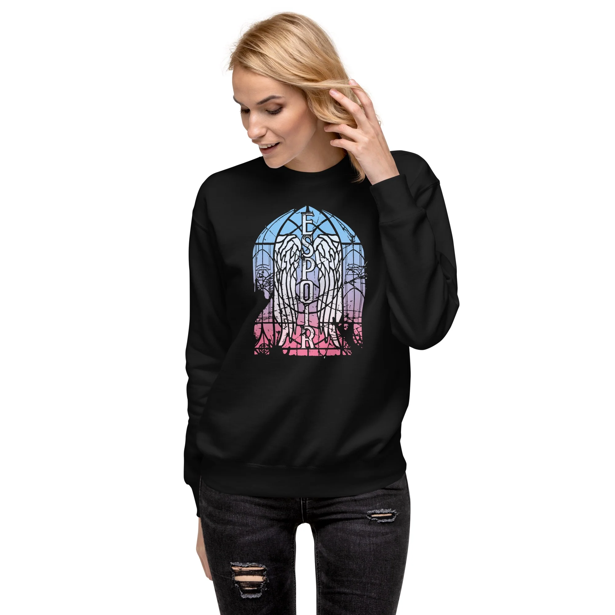 The Walking Dead Daryl Dixon Stained Glass Adult Sweatshirt - Image 3
