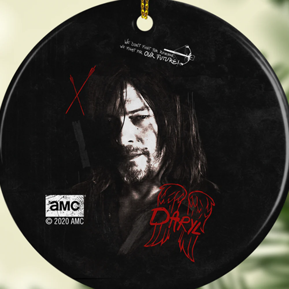 The Walking Dead Daryl Graffiti Double-Sided Ornament - Image 3