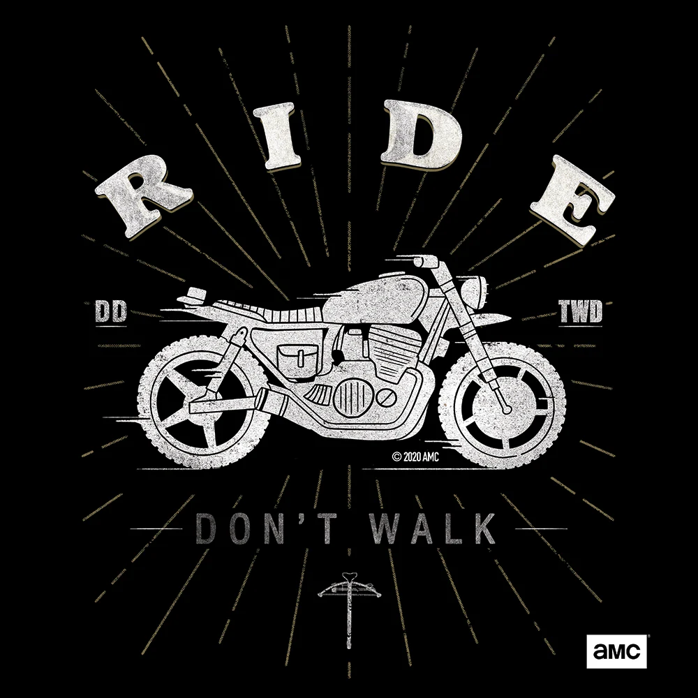 The Walking Dead Daryl Ride Don't Walk Adult Long Sleeve T-Shirt - Image 2