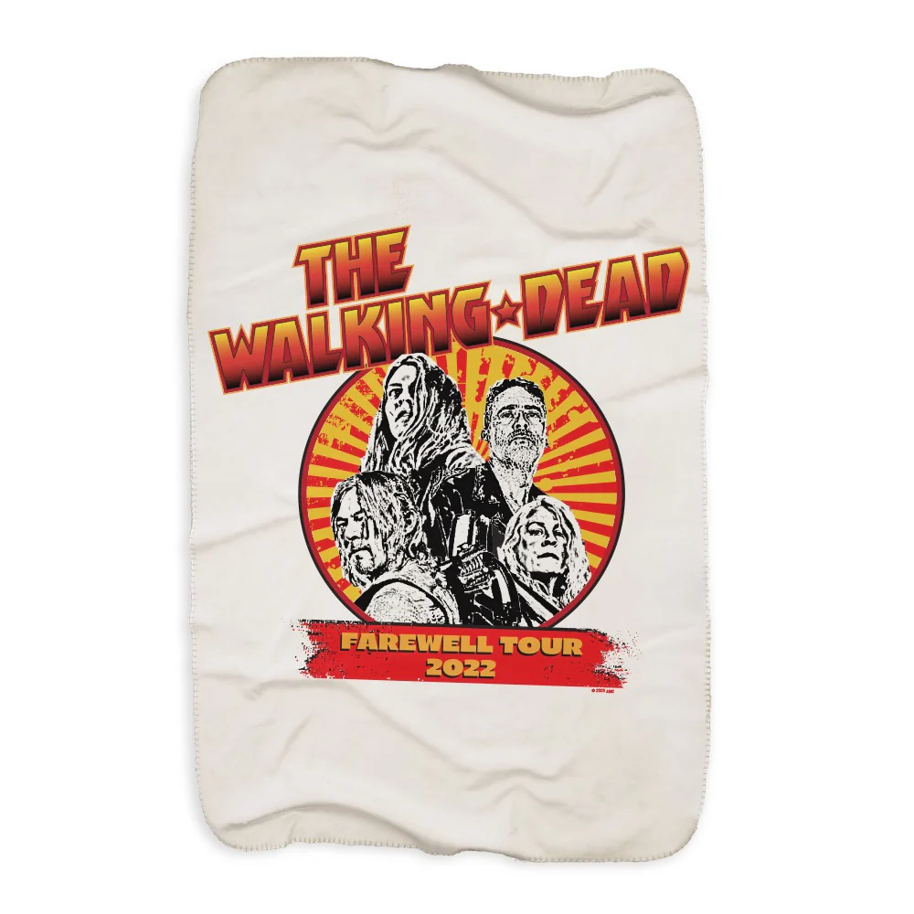 The Walking Dead Farewell Tour Band Sherpa Blanket - Image 5