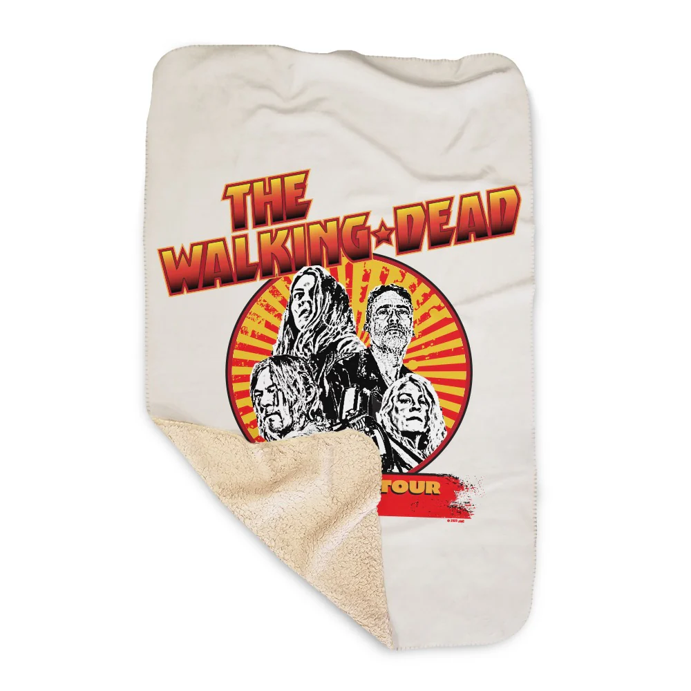 The Walking Dead Farewell Tour Band Sherpa Blanket - Image 6