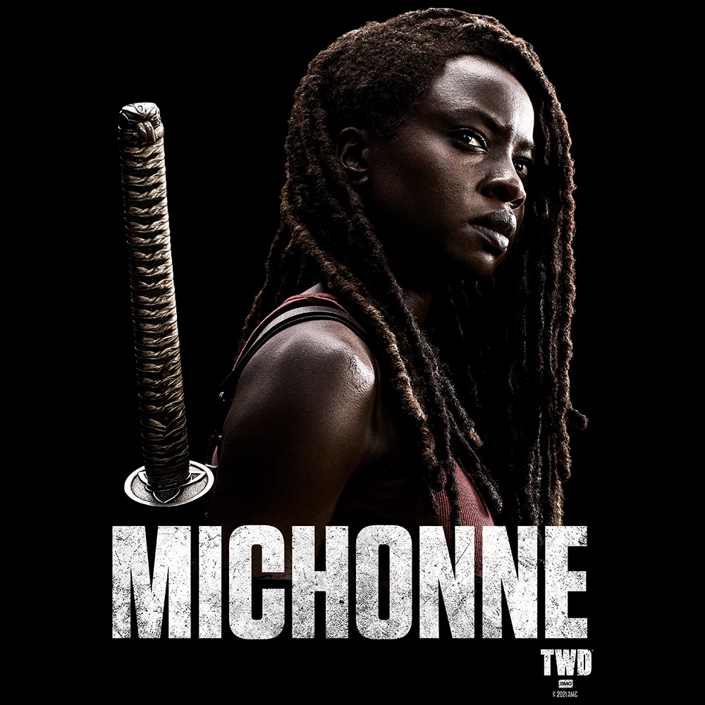 The Walking Dead Michonne Season 10 Adult Short Sleeve T-Shirt - Image 2