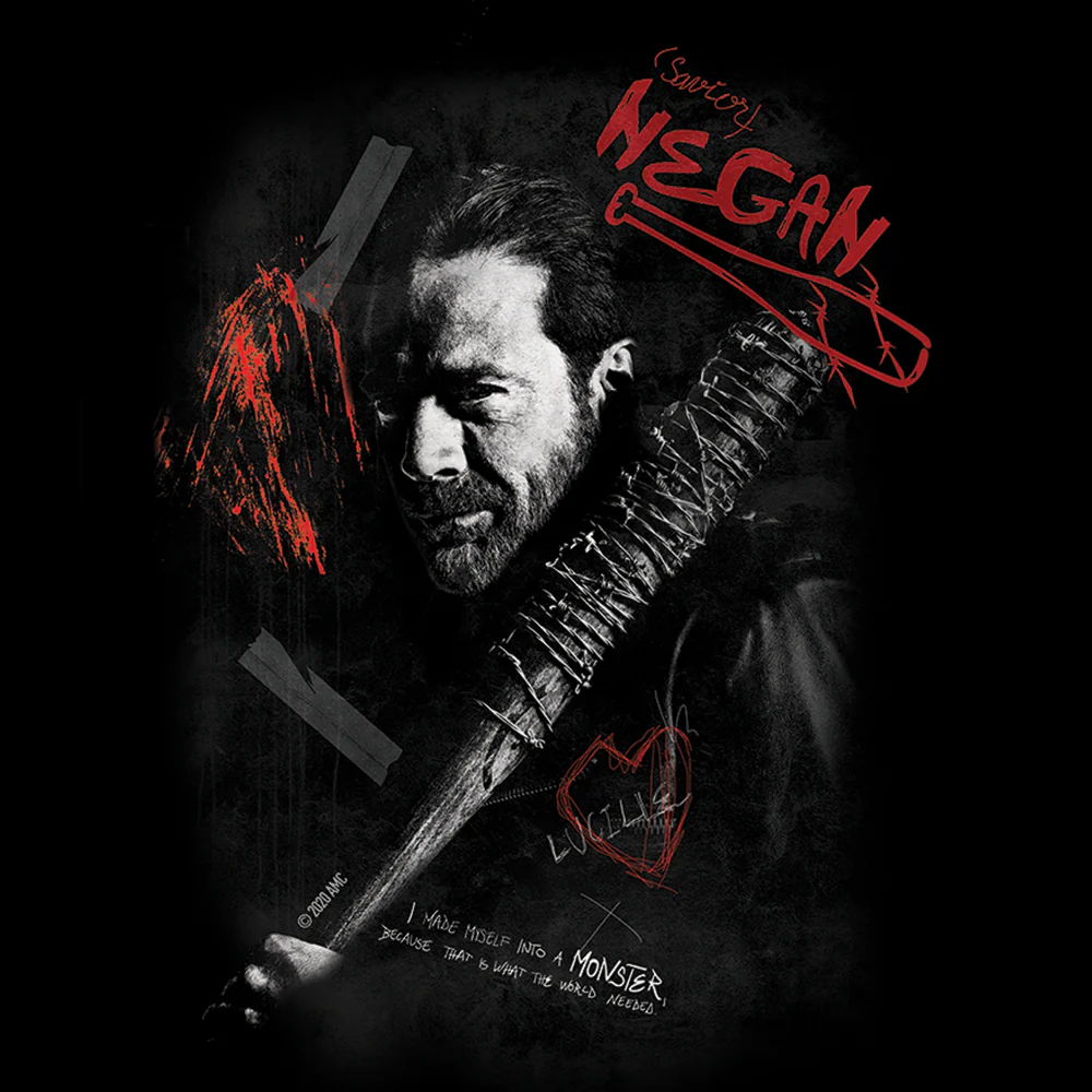 The Walking Dead Negan Graffiti Throw Pillow - Image 2