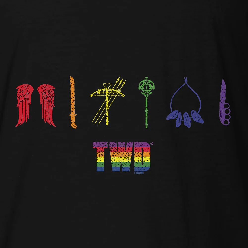 The Walking Dead Pride Icons Adult Short Sleeve T-Shirt - Image 2